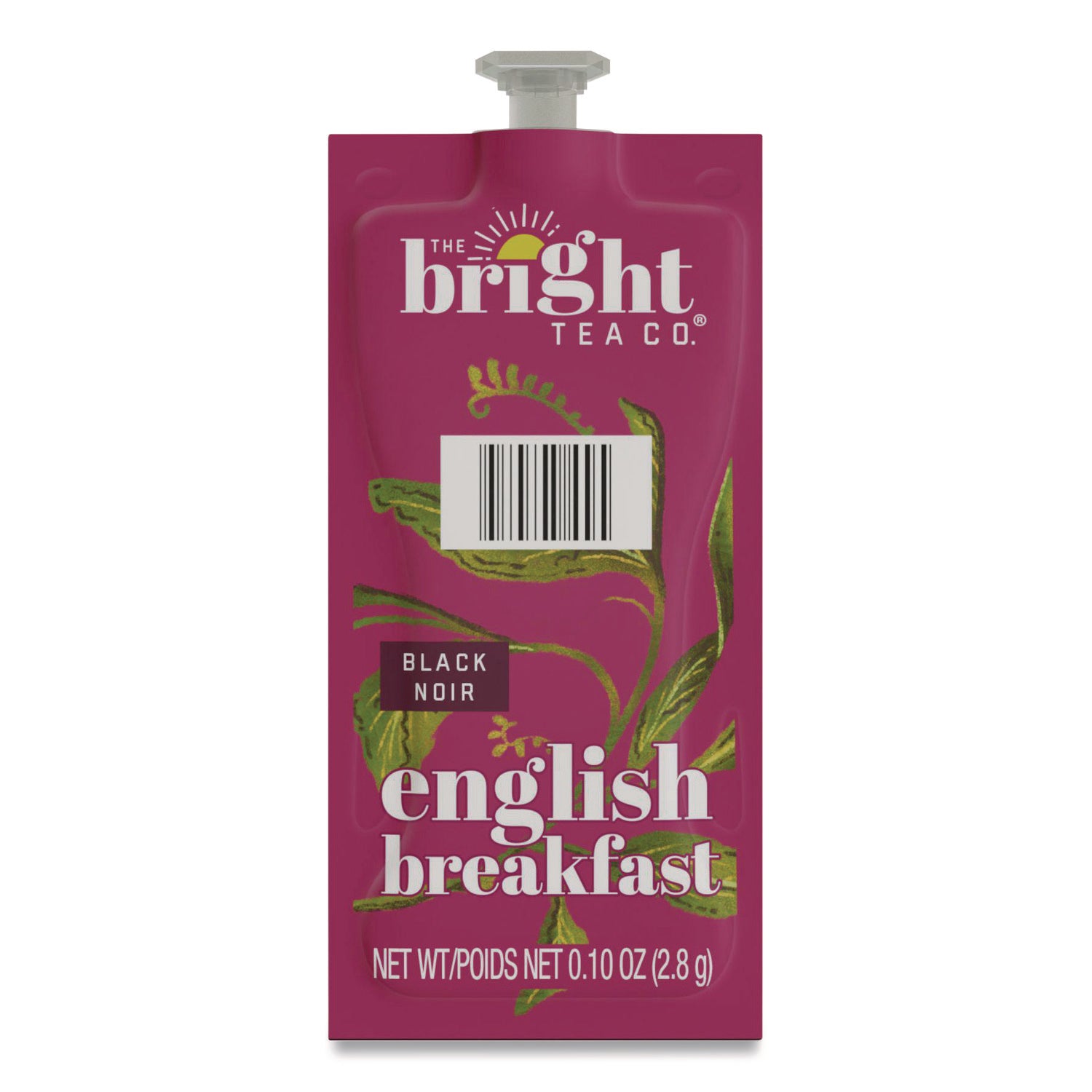 Flavia Bright Tea Co English Breakfast Black Tea Freshpack, Caffeinated, Kosher, 100 Freshpacks per Carton
