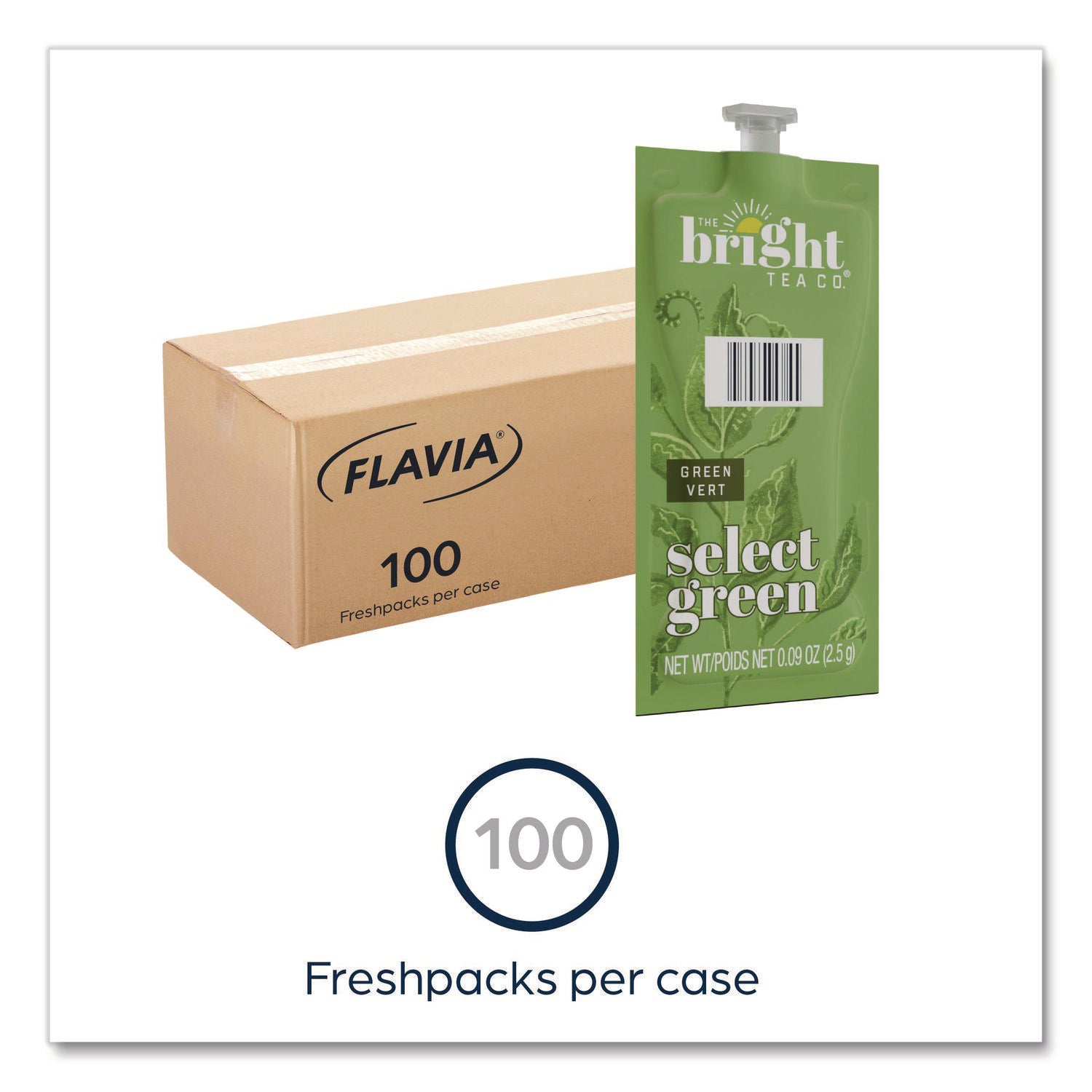 Compatible with Flavia Aroma, Flavia Creation 300, FLAVIA Creation 600, Flavia Creation 150, Flavia Creation 200, Flavia Creation 500 - Green Tea - Caffeinated - Kosher - 100 / Carton