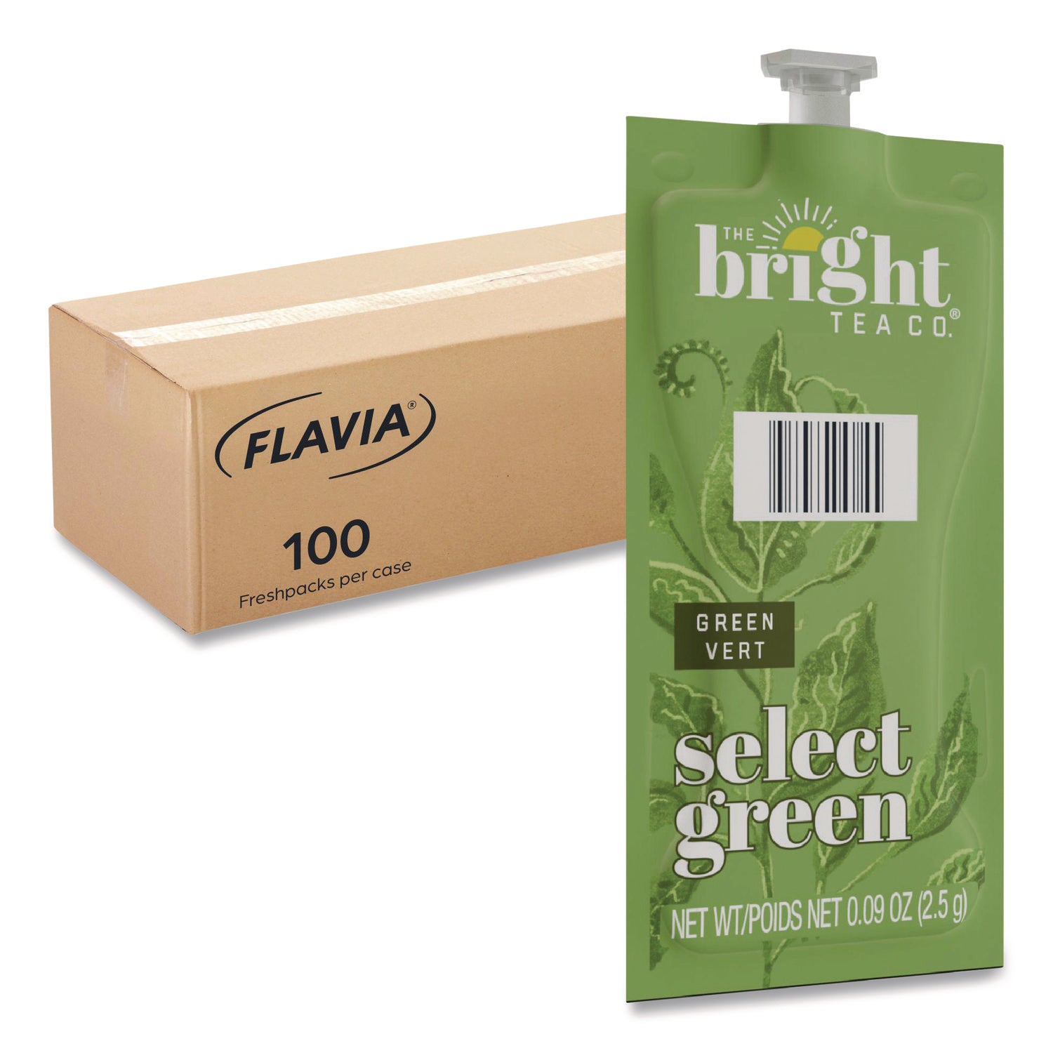 Compatible with Flavia Aroma, Flavia Creation 300, FLAVIA Creation 600, Flavia Creation 150, Flavia Creation 200, Flavia Creation 500 - Green Tea - Caffeinated - Kosher - 100 / Carton
