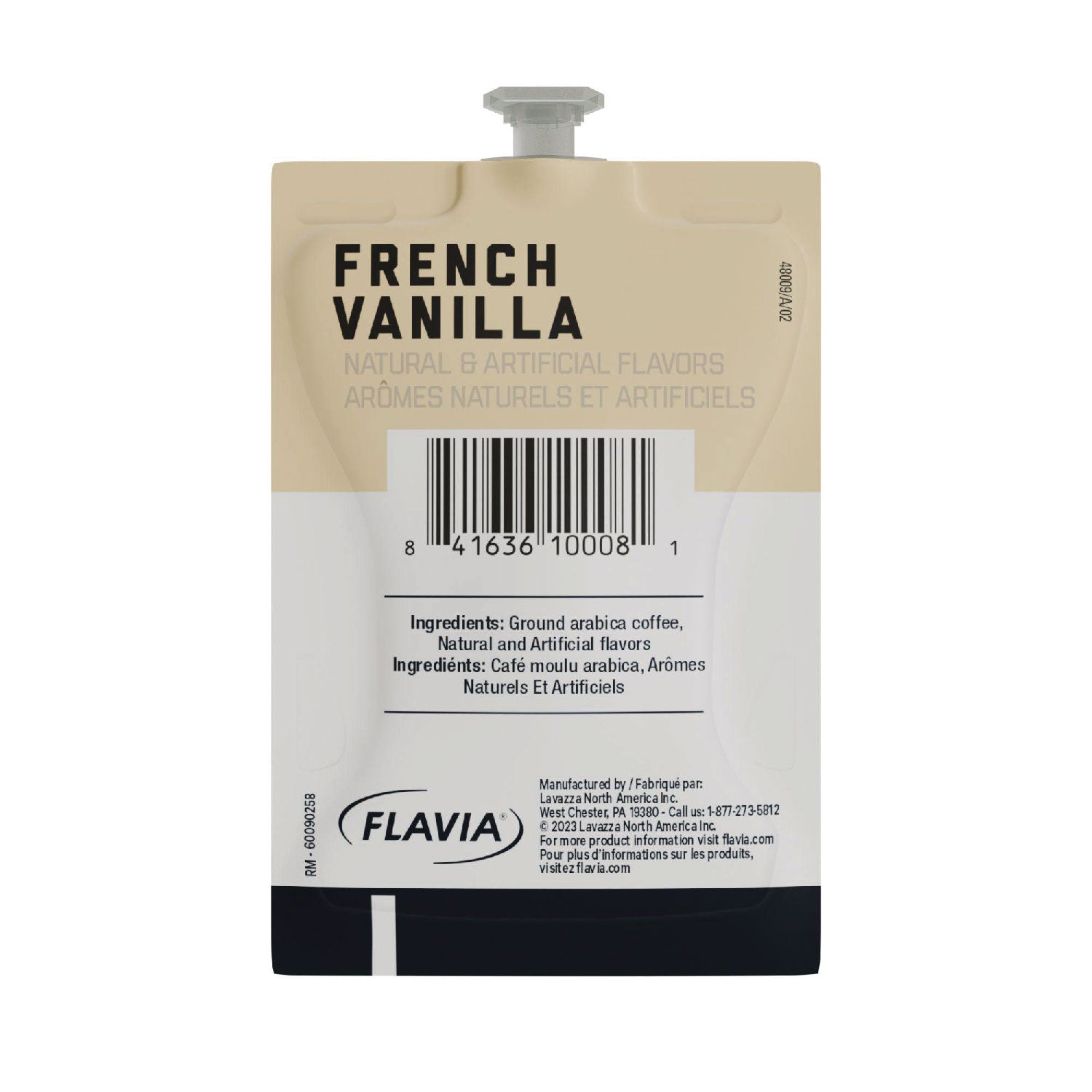Flavia Freshpack Alterra French Vanilla Flavored Coffee, Light Roast, Freshpack, 40 per Carton, Compatible with Flavia Creation 150/200/300/500/600 and Flavia Aroma