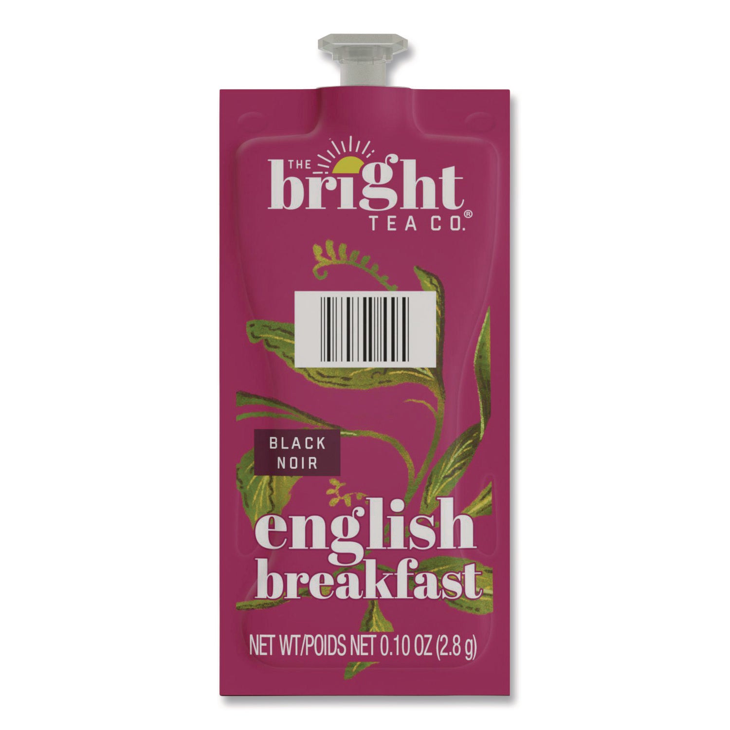 Flavia Bright Tea Co English Breakfast Black Tea Freshpack, Caffeinated, Kosher, 0.1 oz Per Pack, 40 Packs per Carton