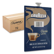Flavia Latte Freshpacks, Classic Latte, Medium Roast, Kosher, 0.5 oz, 72 Freshpacks per Carton