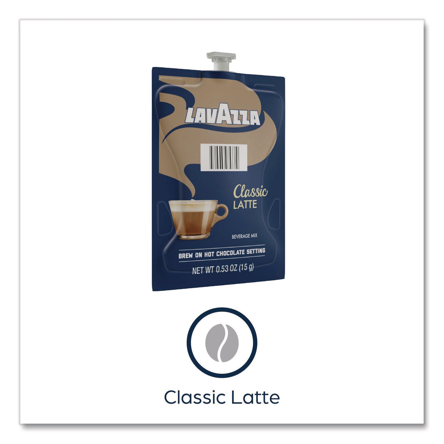 Flavia Latte Freshpacks, Classic Latte, Medium Roast, Kosher, 0.5 oz, 72 Freshpacks per Carton