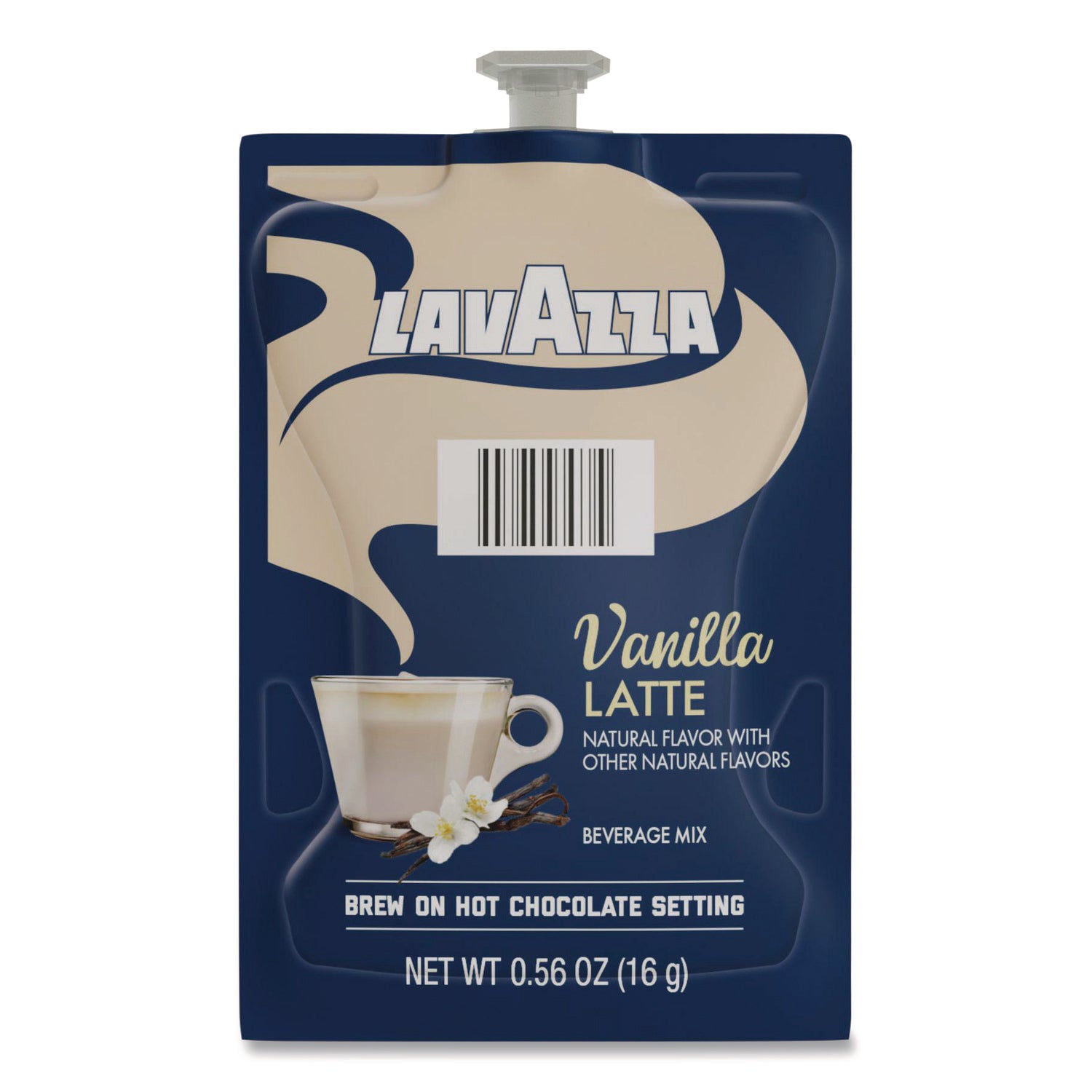 Flavia Latte Freshpacks, Vanilla Latte, Medium Roast, Kosher, 0.5 oz, 72 Freshpacks per Carton