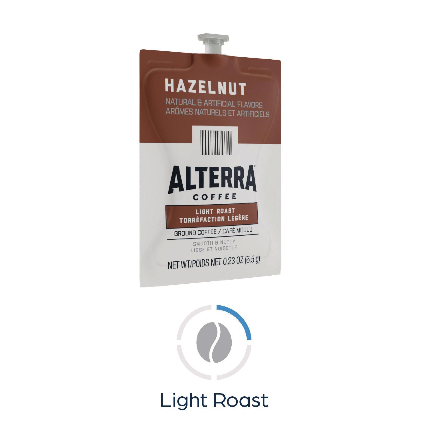 Flavia Alterra Hazelnut Flavored Coffee Freshpack, Light Roast, 0.2 oz, Kosher, 40 Freshpacks per Carton