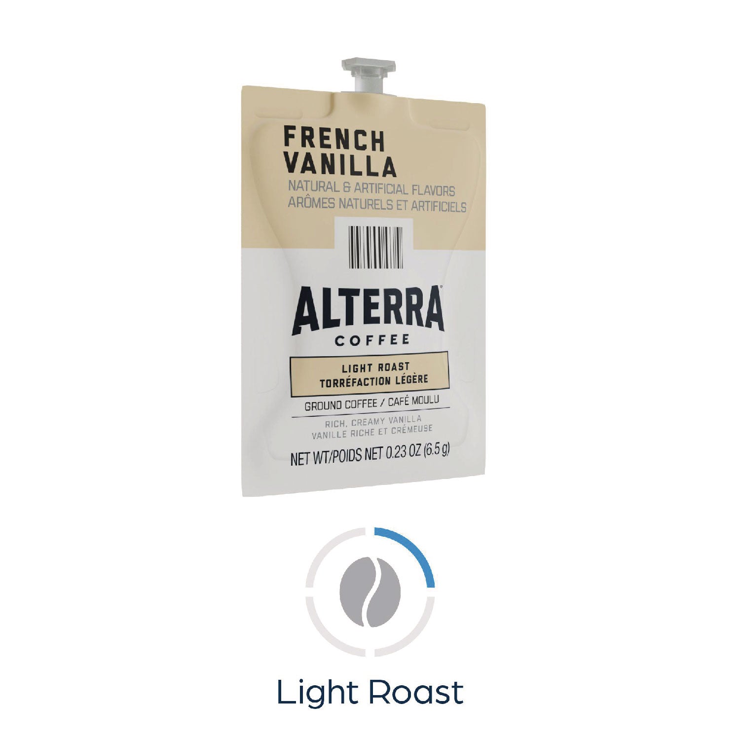 Flavia Freshpack Alterra French Vanilla Flavored Coffee, Light Roast, Freshpack, 40 per Carton, Compatible with Flavia Creation 150/200/300/500/600 and Flavia Aroma