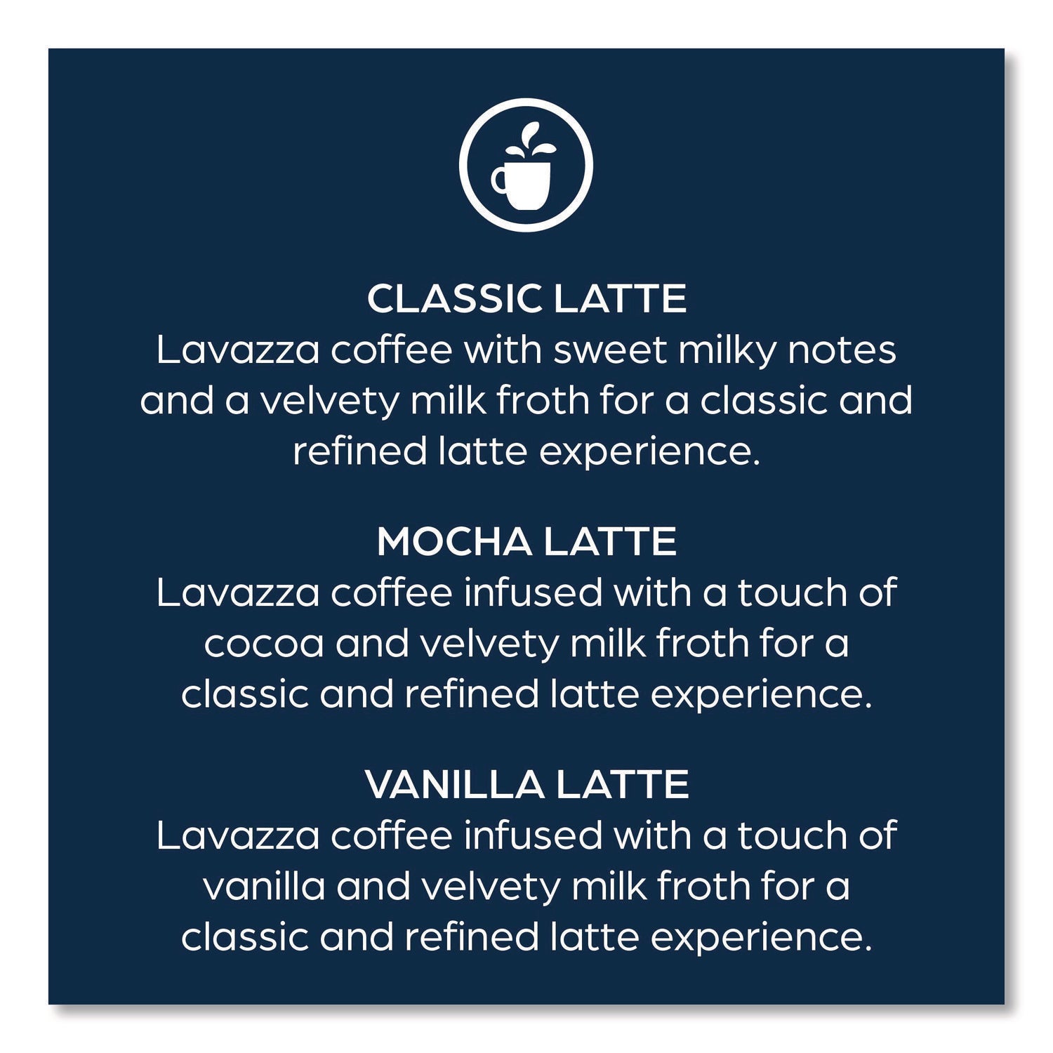 0.5 oz - Freshpack - Classic Latte, Mocha Latte, Vanilla Latte - 1 Carton