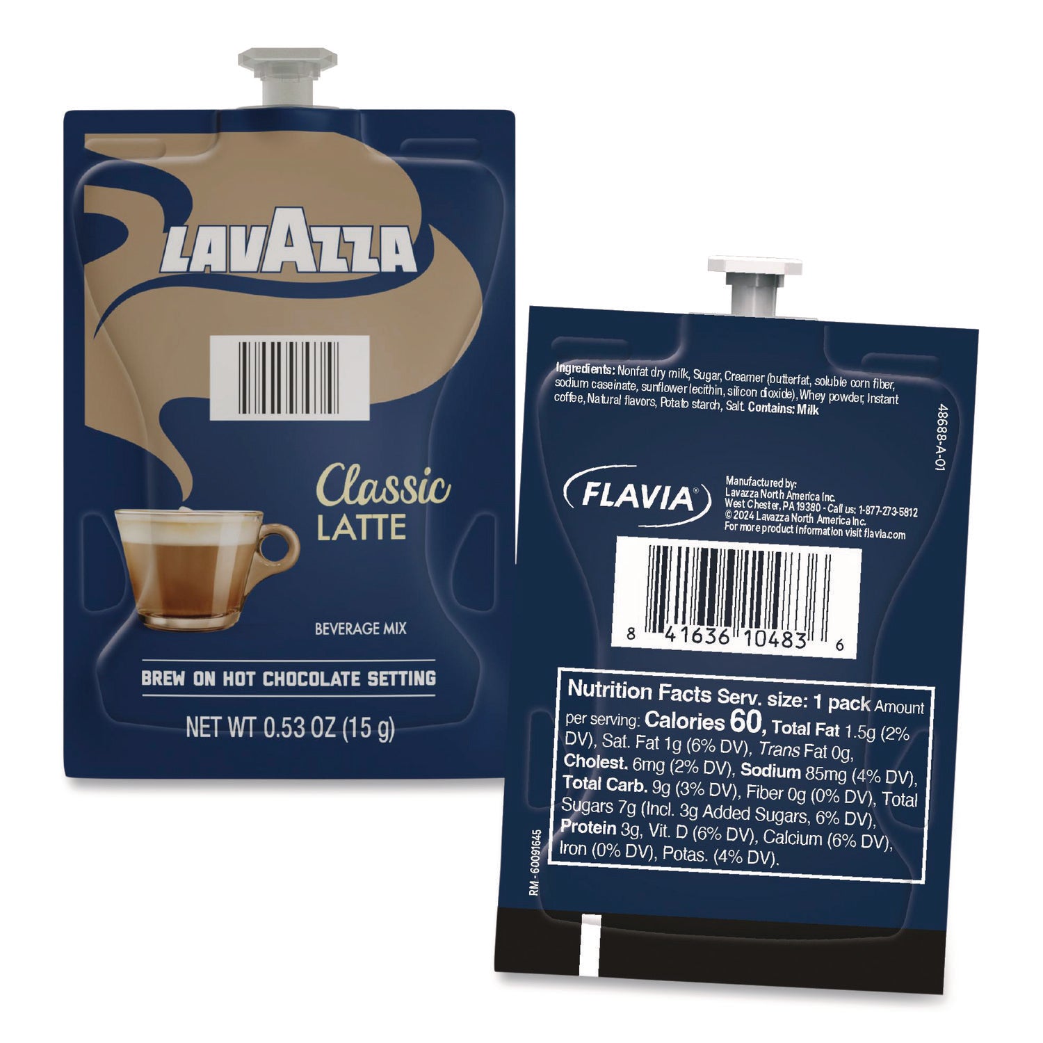 0.5 oz - Freshpack - Classic Latte, Mocha Latte, Vanilla Latte - 1 Carton