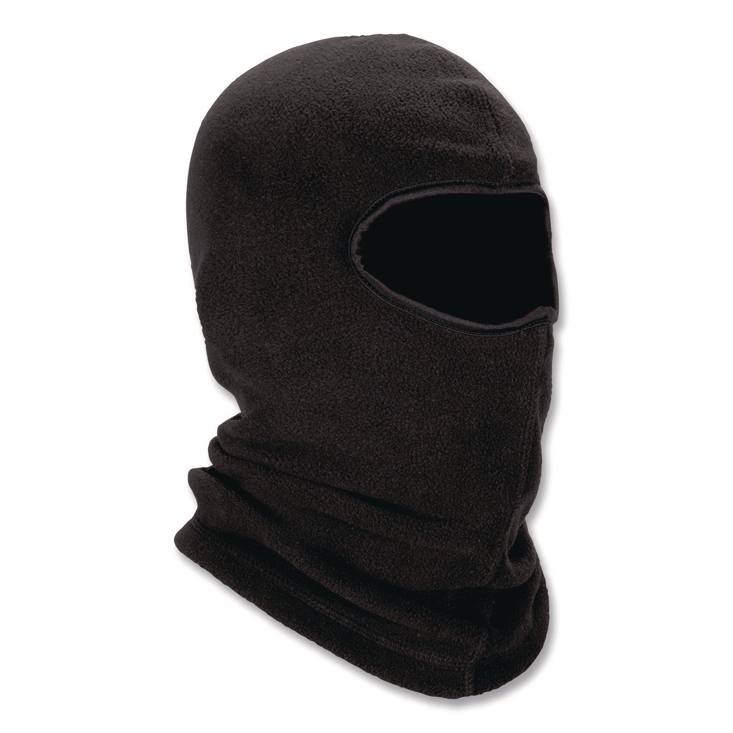 Ergodyne N-Ferno 6821 Balaclava Face Mask, Fleece, Polyester, Black, One Size, 12/Carton
