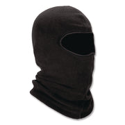 Ergodyne N-Ferno 6821 Balaclava Face Mask, Fleece, Polyester, Black, One Size, 12/Carton