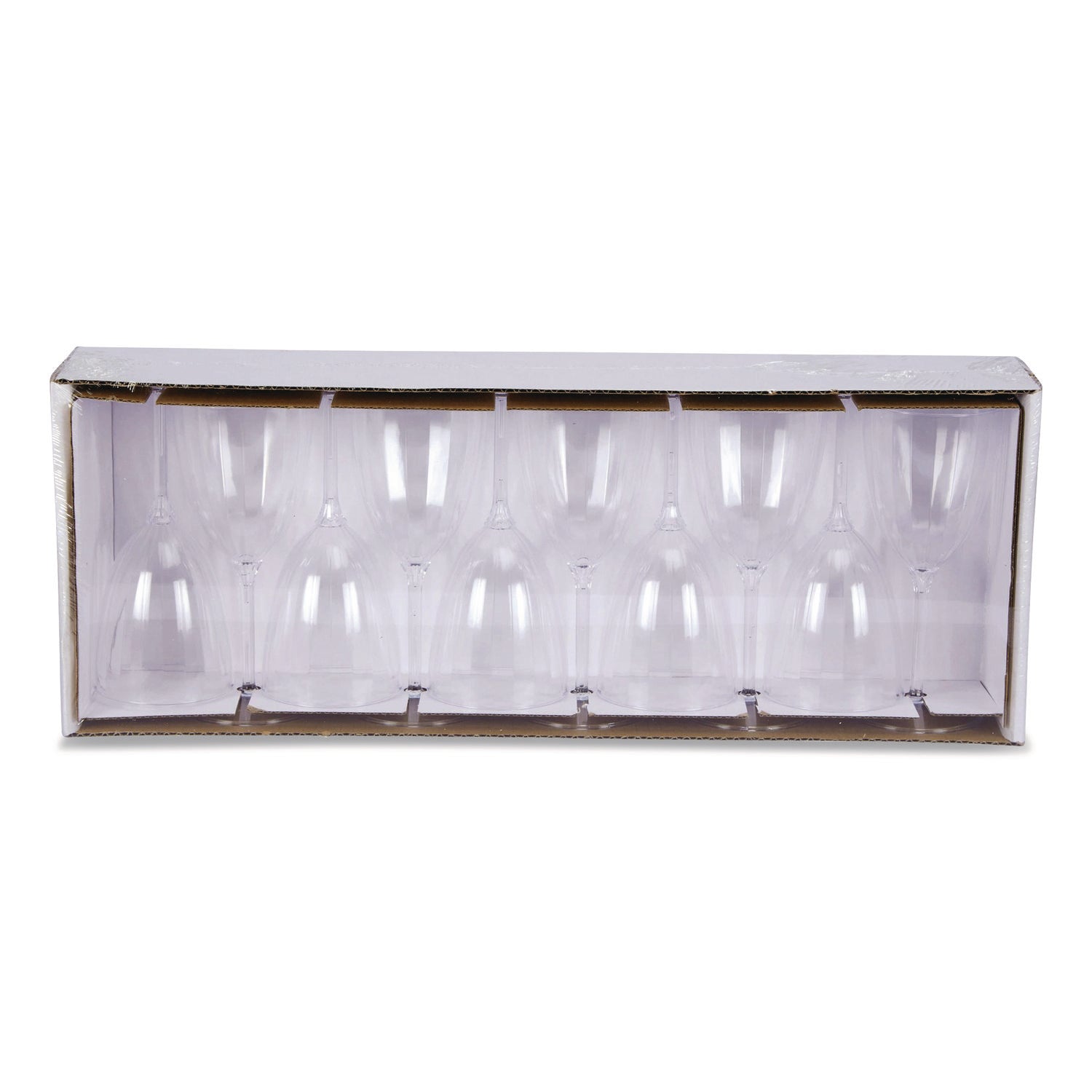 Classicware One-Piece Stemware, 6 oz, Plastic, Clear, 100/Carton