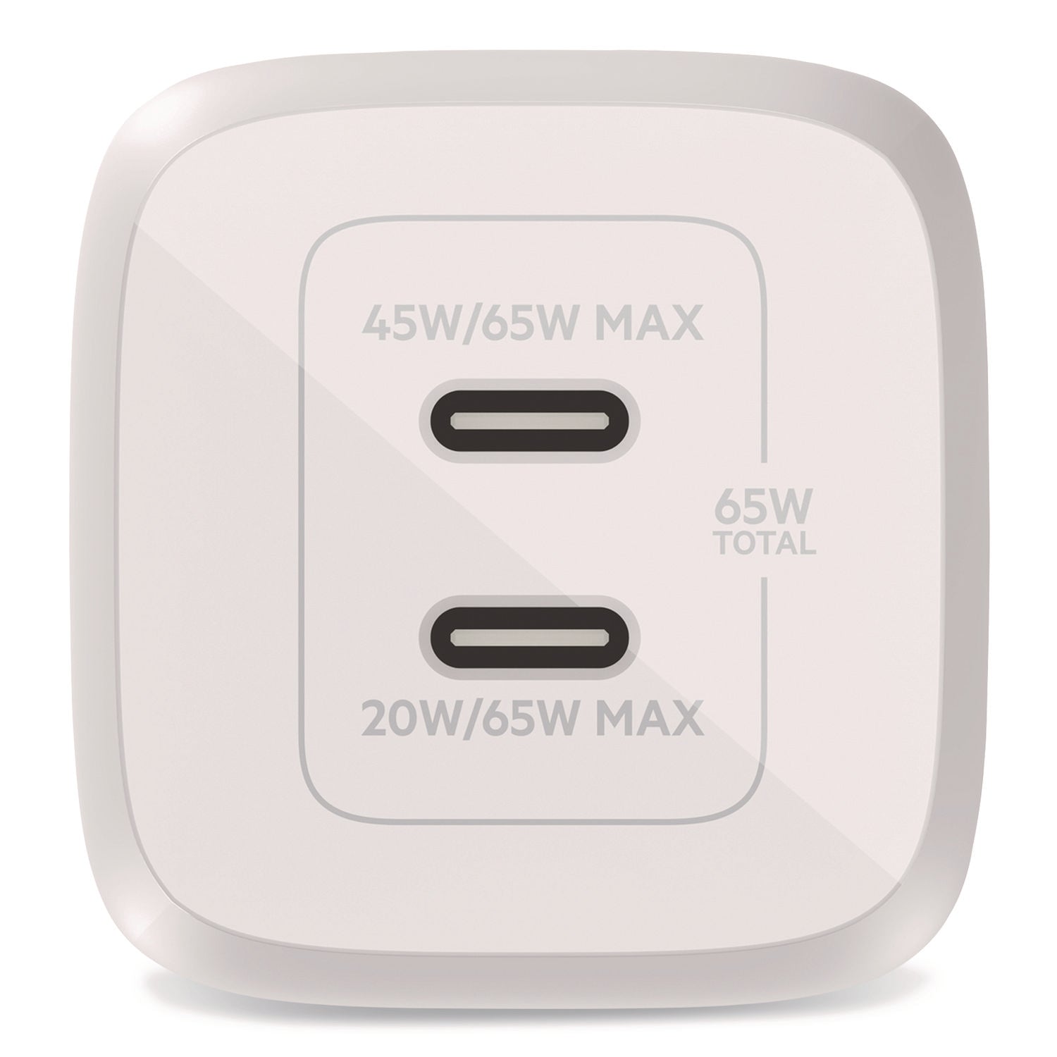 BOOST CHARGE Pro Dual USB-C GaN Wall Charger with PPS, White