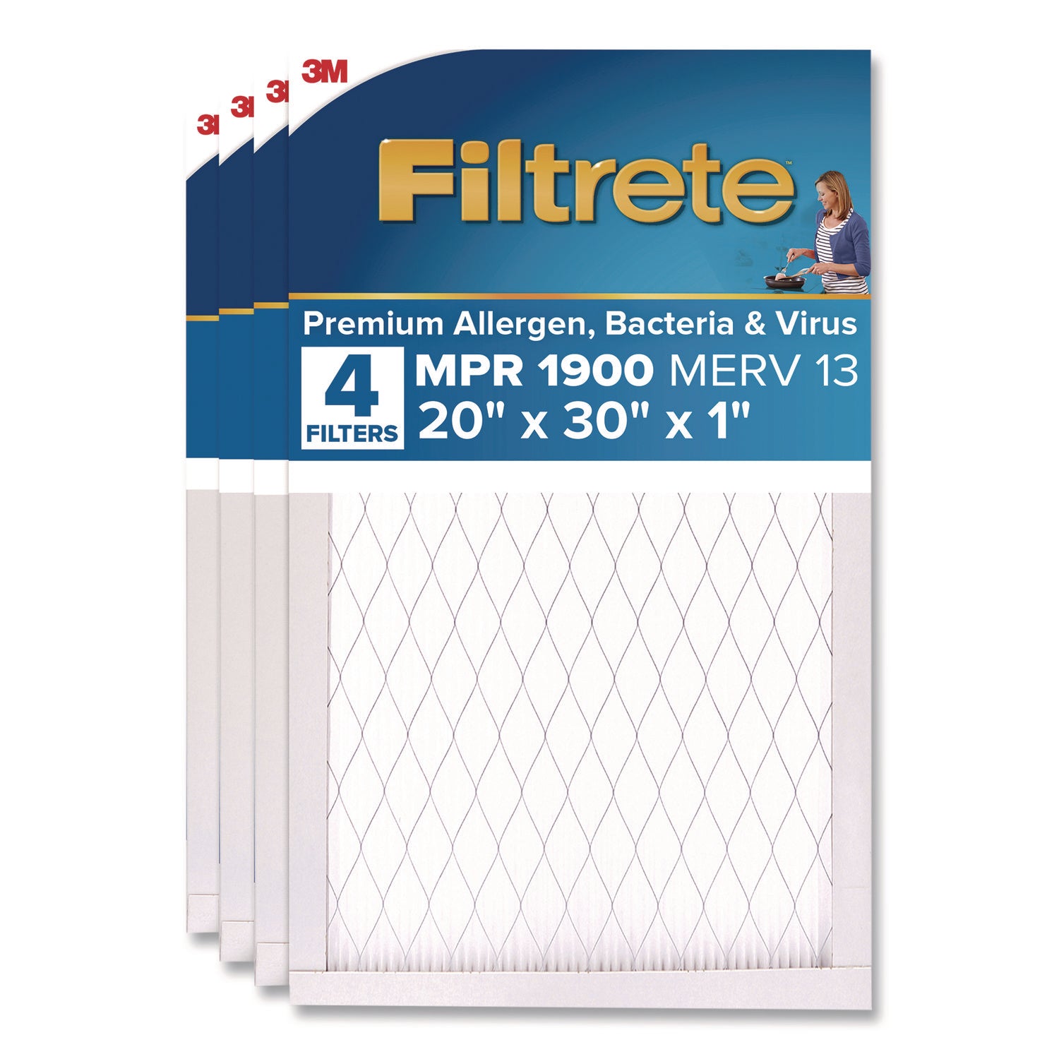 High Performance Air Filter, 20 x 30, 4/Carton