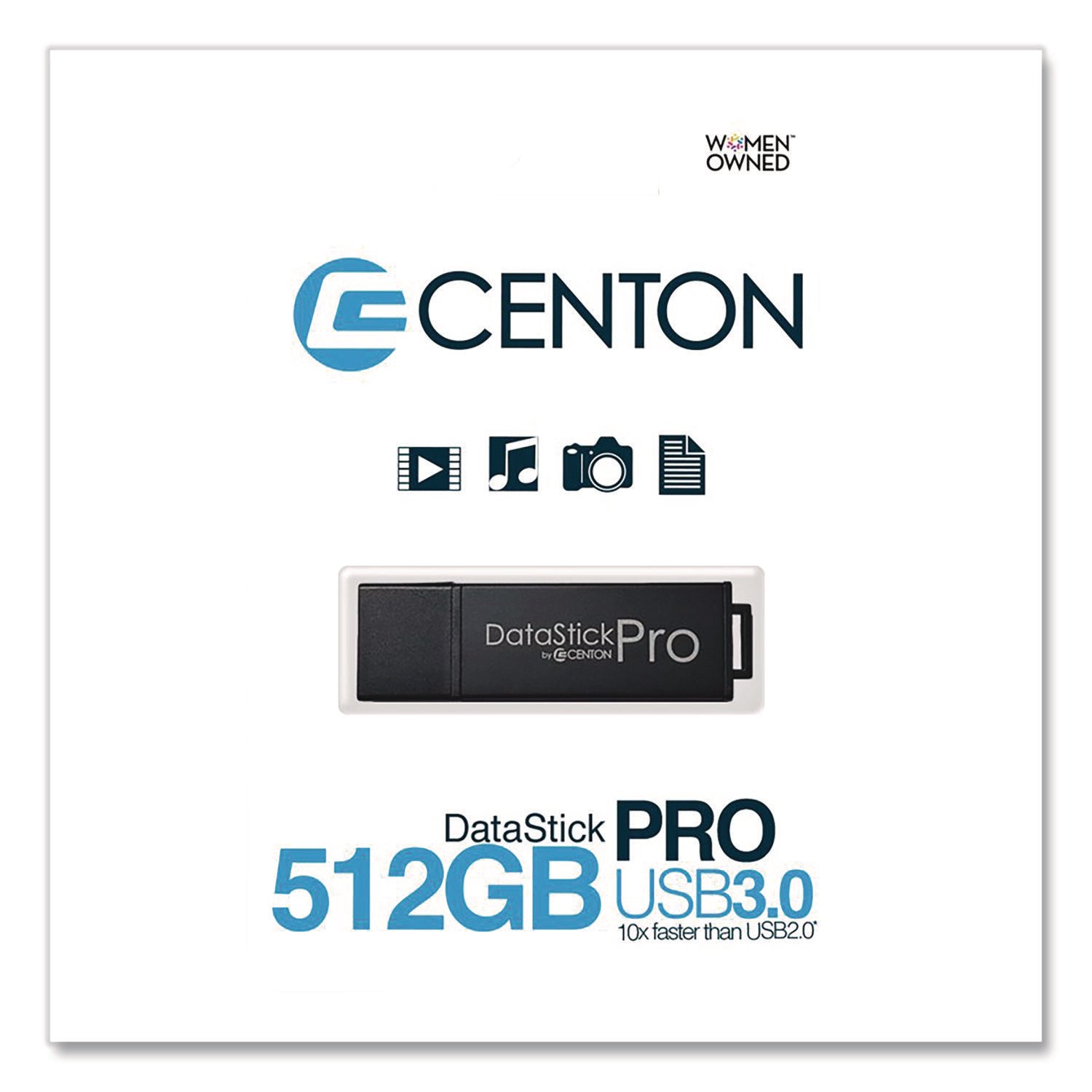 DataStick Pro USB 3.2 Type A Flash Drive, 512 GB, Black