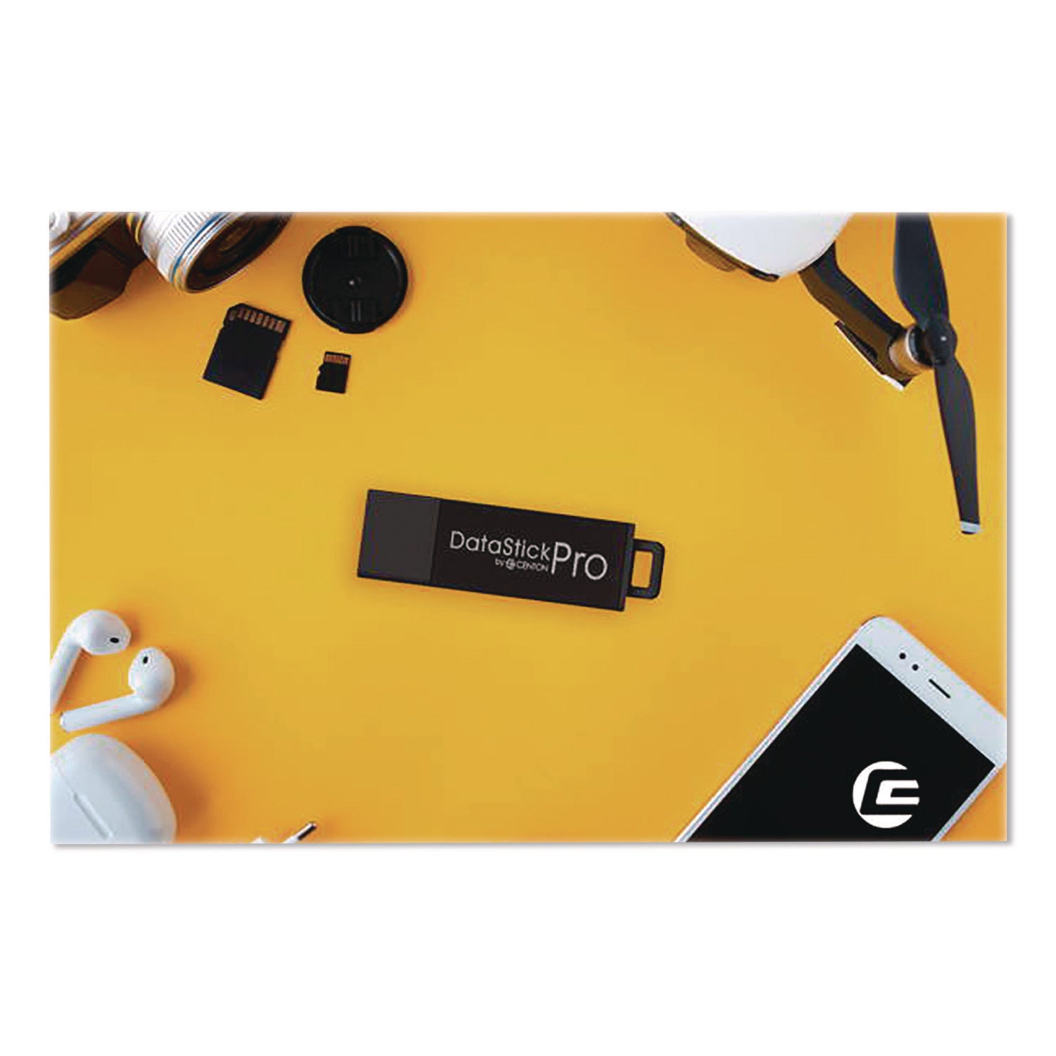 DataStick Pro USB 3.2 Type A Flash Drive, 128 GB, Black, 10/Pack