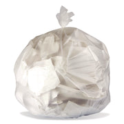 High-Density Waste Can Liners, 10 gal, 8 mic, 24 x 24, Natural, 1,000/Carton