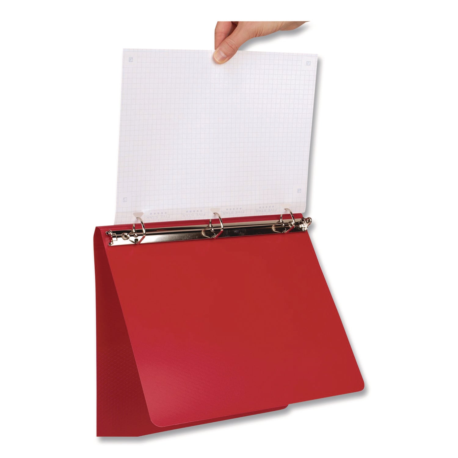 Reinforced Filler Paper Plus Study App, 3-Hole, 8.5 x 11, Quadrille Rule, 80/Pack