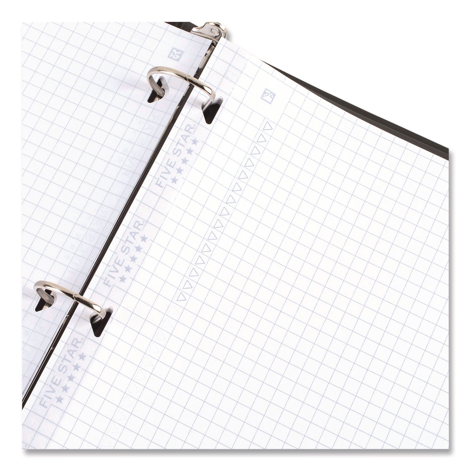 Reinforced Filler Paper Plus Study App, 3-Hole, 8.5 x 11, Quadrille Rule, 80/Pack