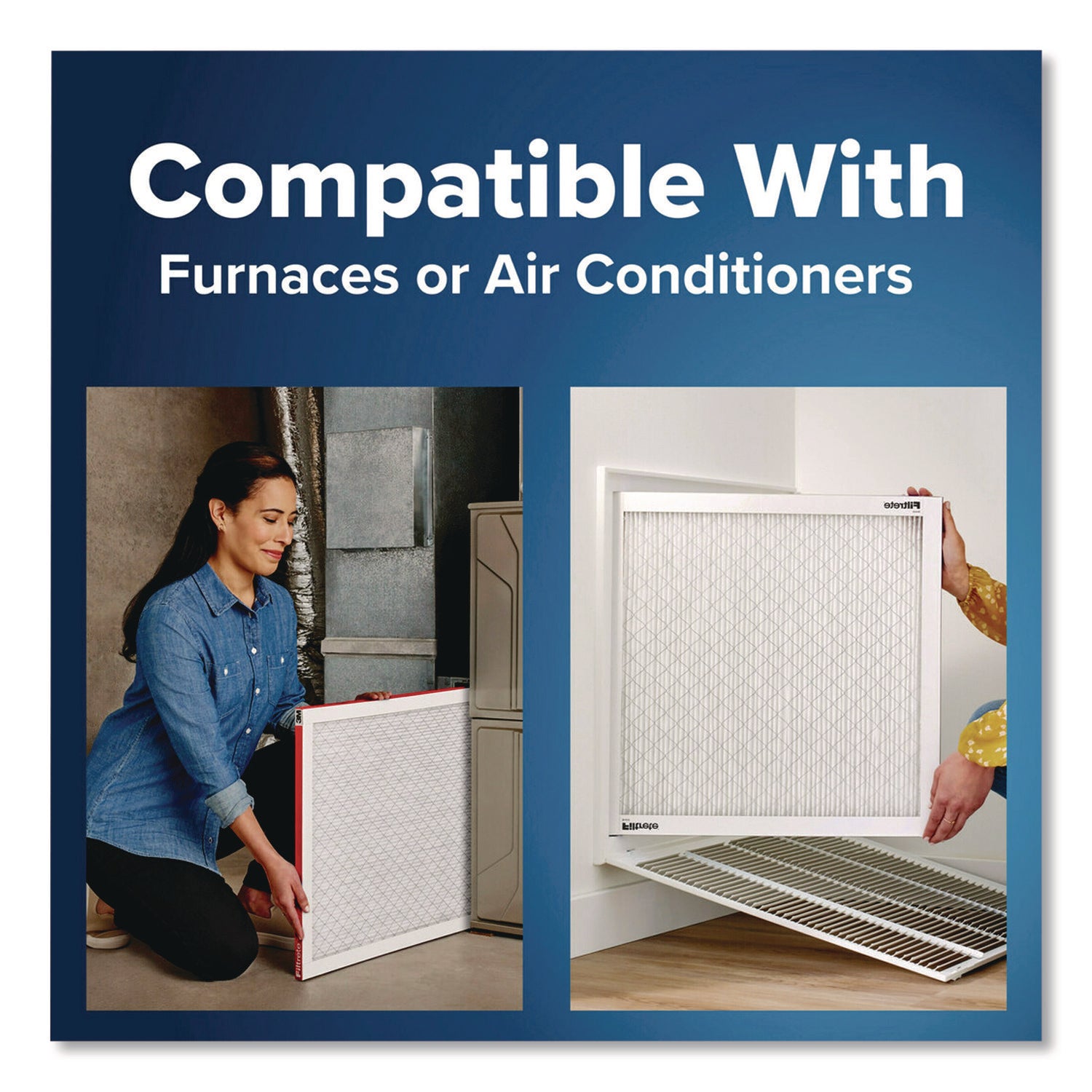 Allergen Defense Air Filter, 16 x 25, 4/Carton