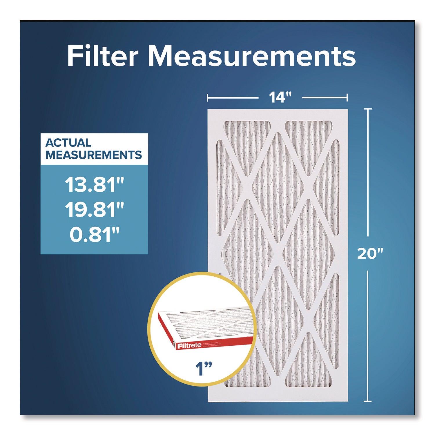 Allergen Defense Air Filter, 12 x 20, 4/Carton