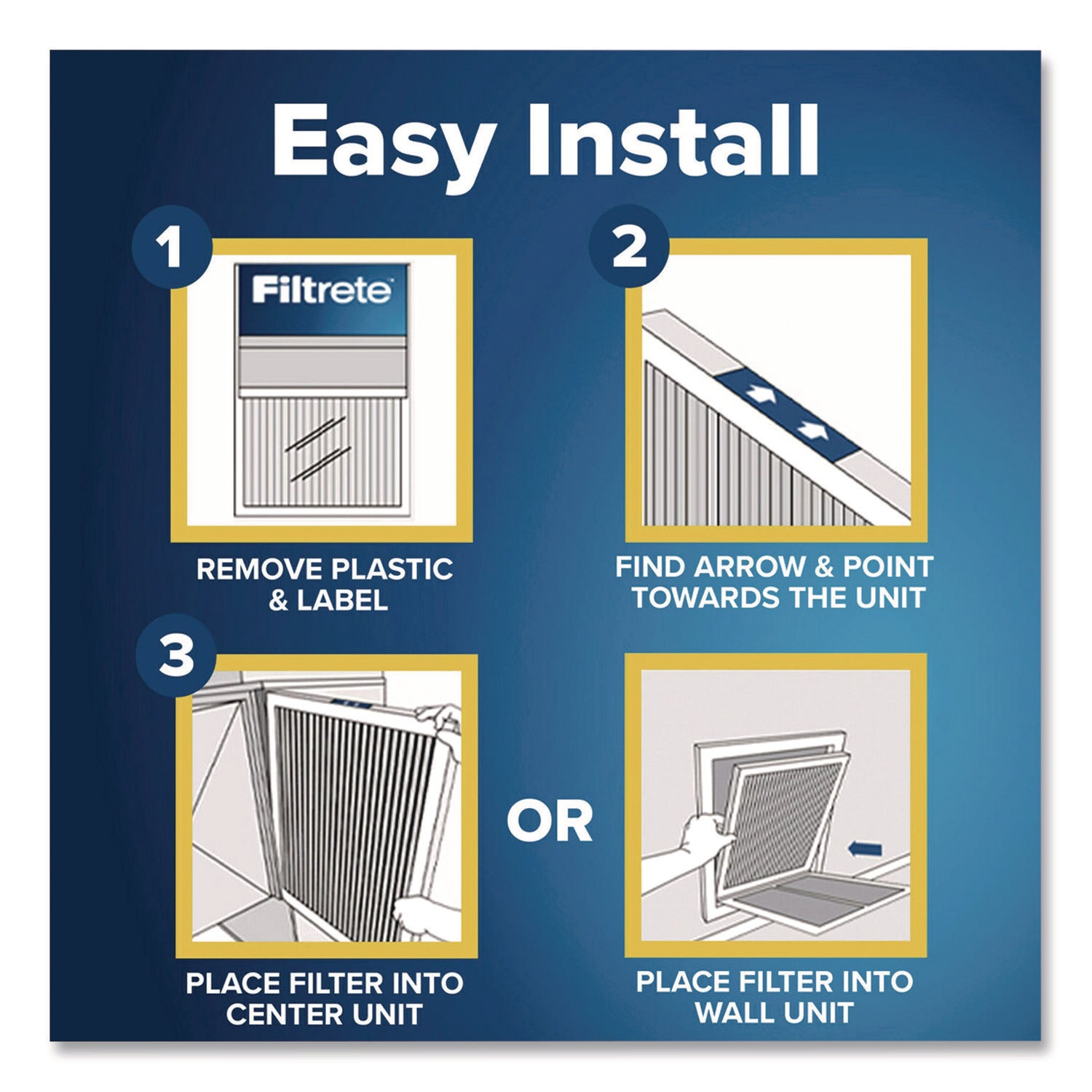 Allergen Defense Air Filter, 18 x 24, 4/Carton