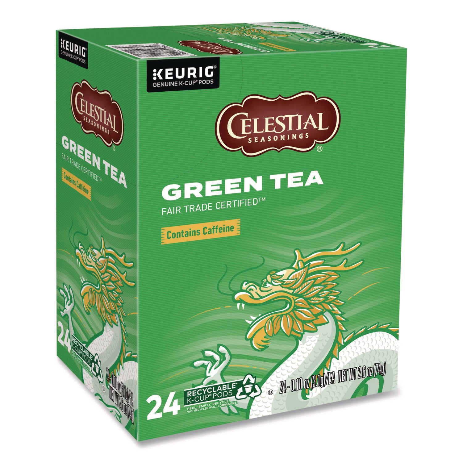 Compatible with Keurig Brewer - Green Tea - 24 / Box