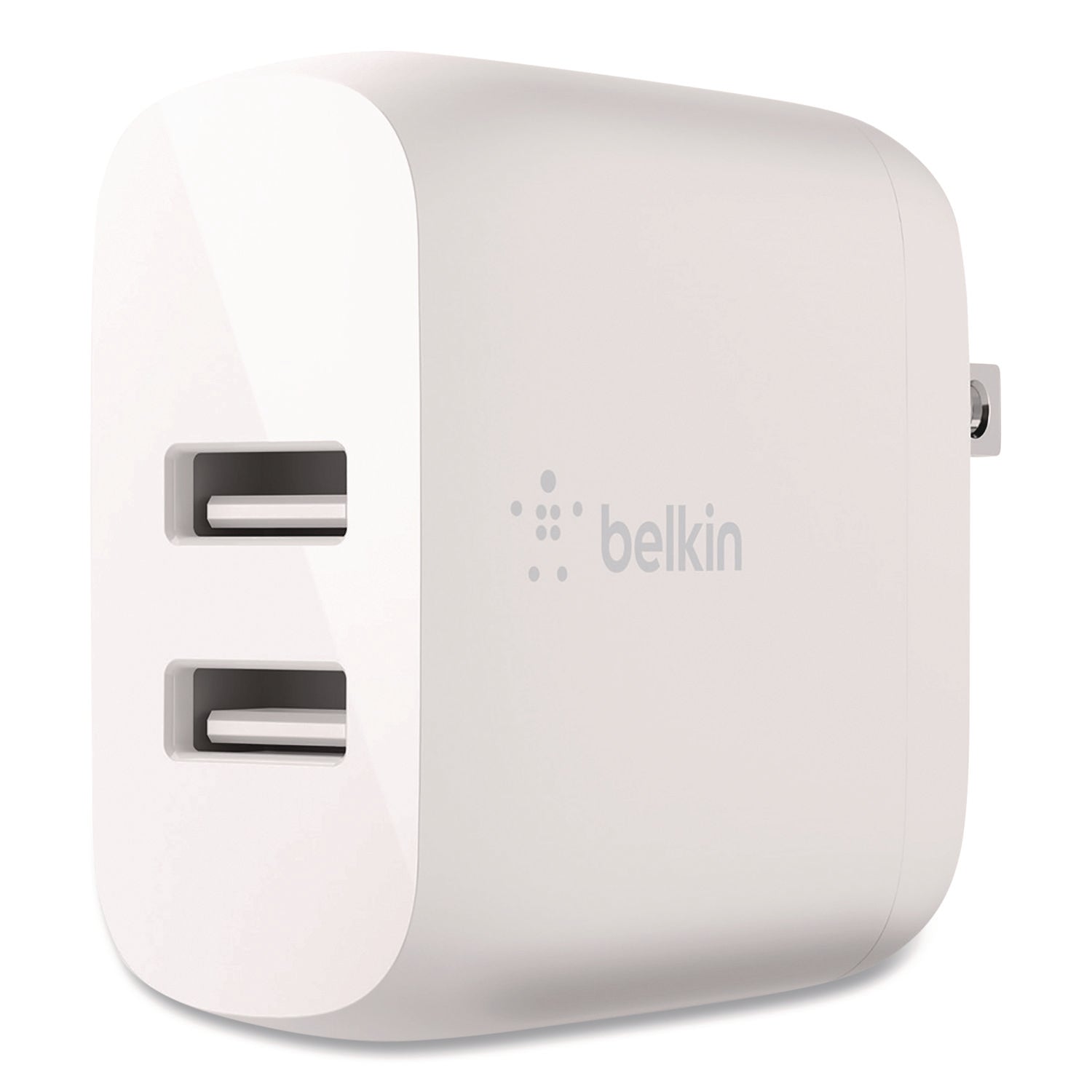 BOOST CHARGE Dual USB-A Wall Charger, White