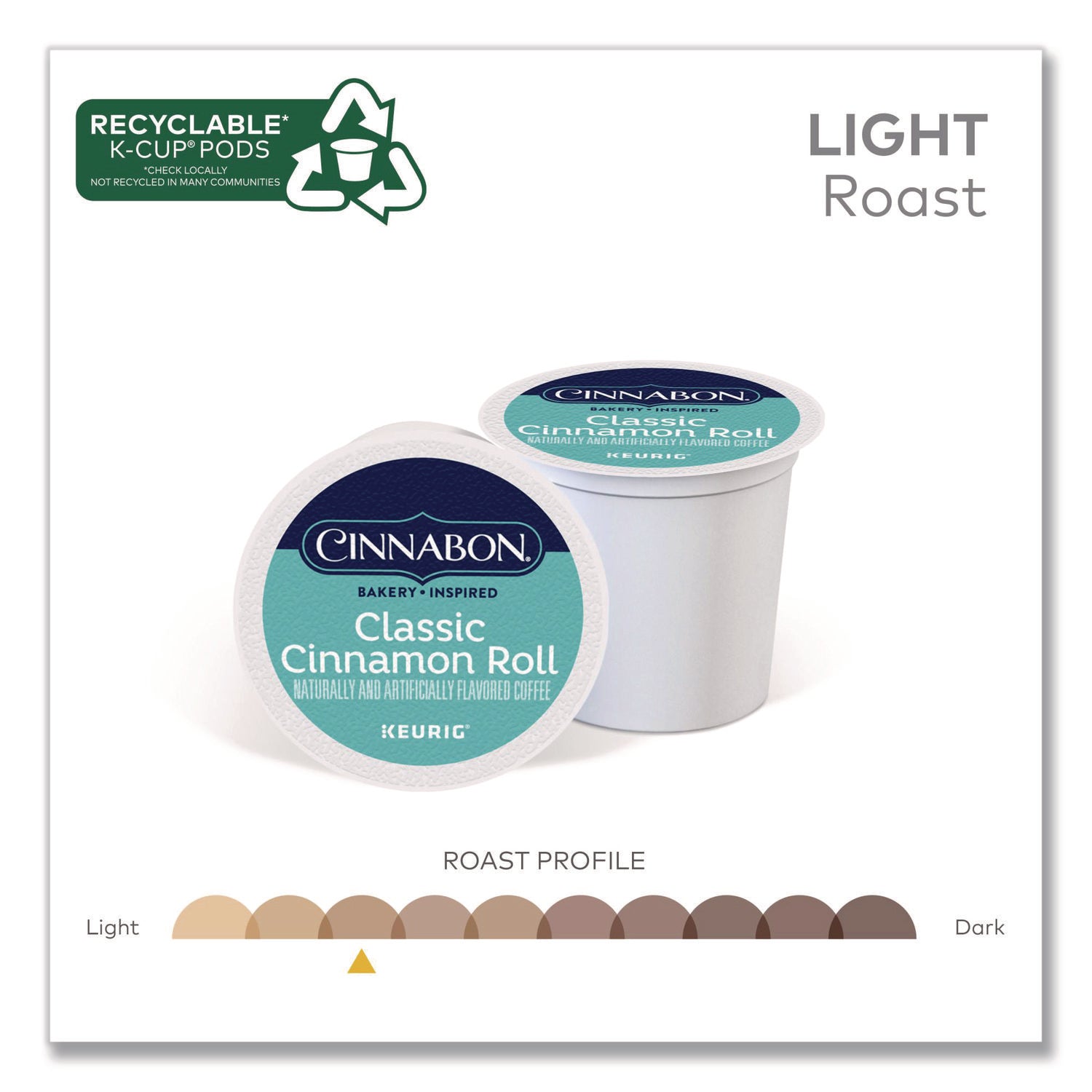 Cinnabon&reg; K-Cup, Pod Classic Cinnamon Roll Coffee