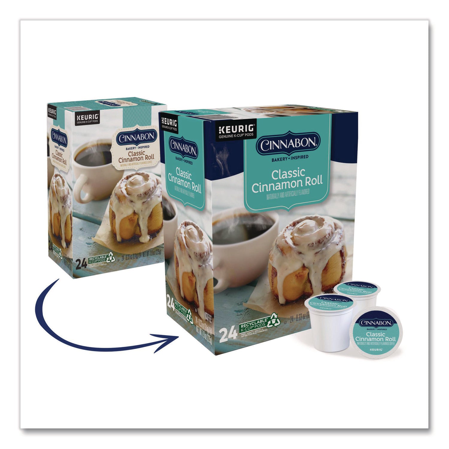 Cinnabon&reg; K-Cup, Pod Classic Cinnamon Roll Coffee