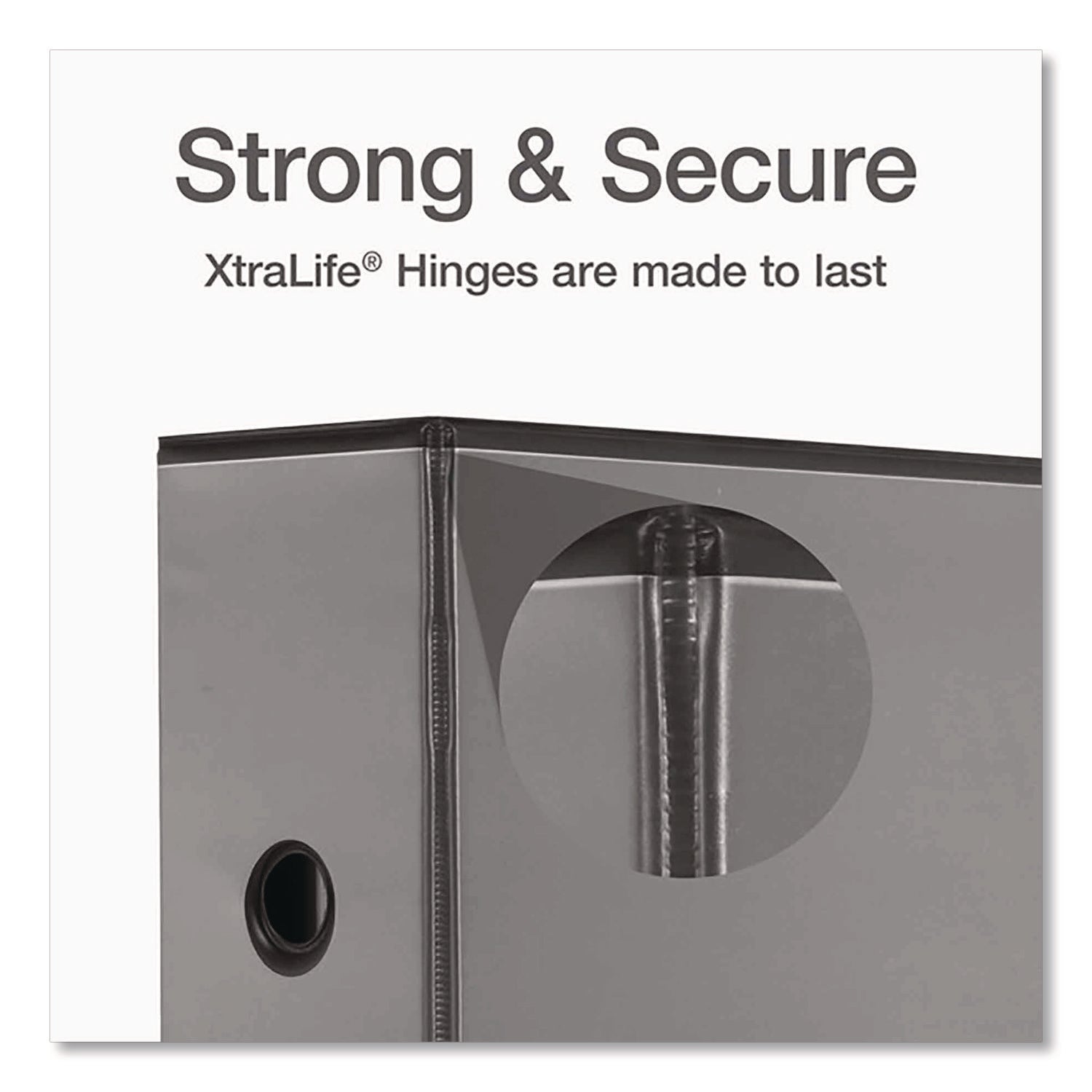 Cardinal Premier ONE-TOUCH Easy Open Locking Slant-D Ring Binder, 5" Capacity, Letter Size, 1050 Sheet Capacity, 3 D-Rings, 4 Pockets, Black, 1 Each