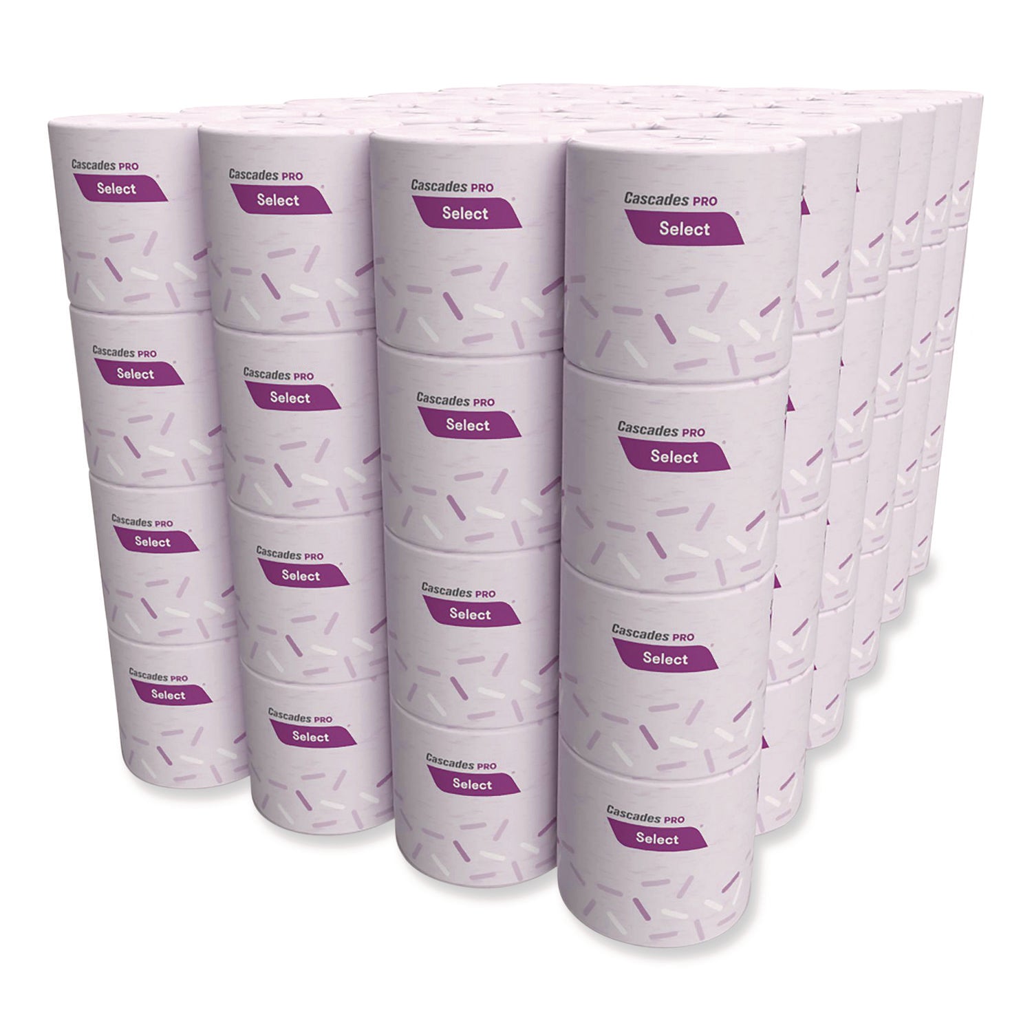 2 Ply - 4" Width x 3.20" Length - 500 Sheets/Roll - White - Fiber - 96 / Carton