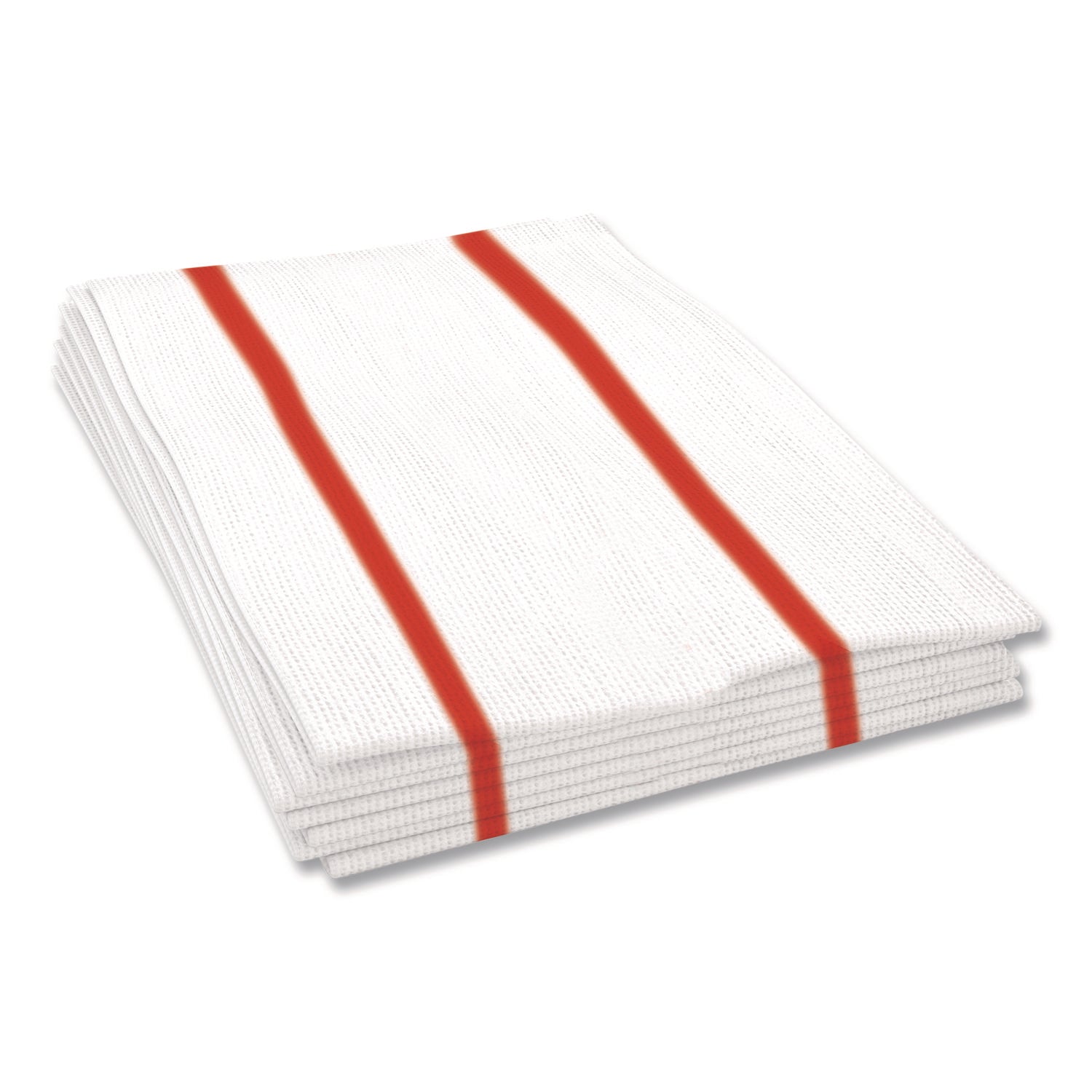 Tuff-Job Guard Antimicrobial Towels, White/red, 12 X 21, 1/4 Fold, 150/carton
