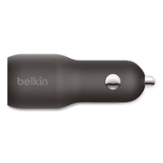 BOOST CHARGE Dual Car Charger with PPS, USB-A/USB-C, Black
