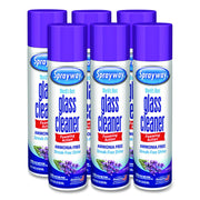 Glass Cleaner, 19 Oz Aerosol Spray, 6/Carton