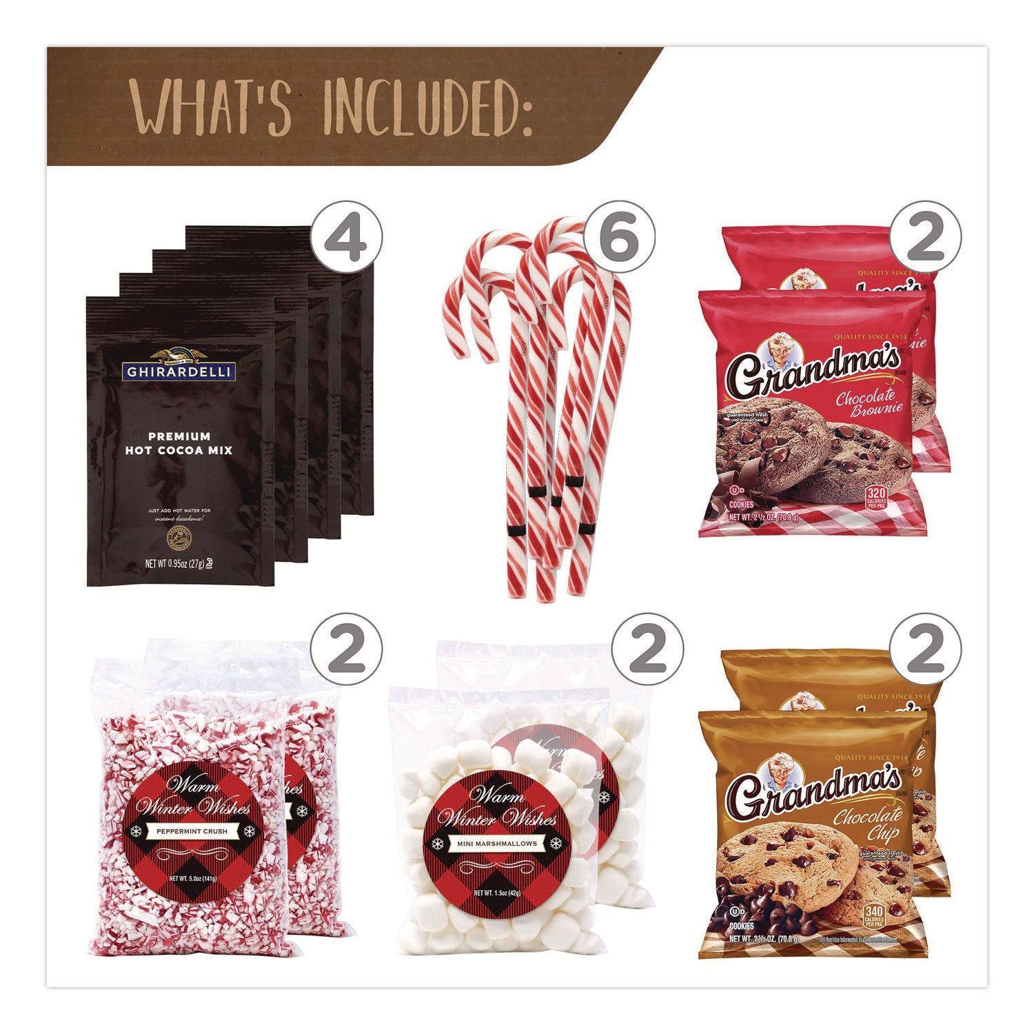 Chocolate, Chocolate Brownie, Chocolate Chip, Milk Chocolate - 18 / Carton