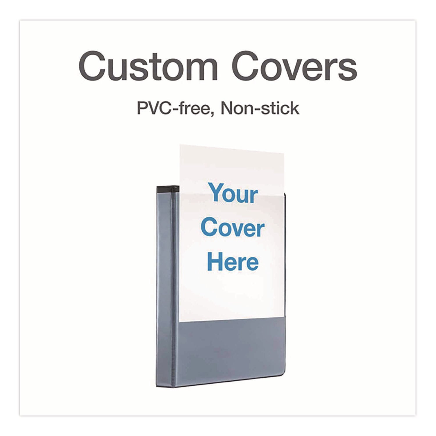 Cardinal Xtralife ClearVue Locking Slant-D 3-Ring Binder, 1" Spine, 270 Sheet Capacity, Letter Size, 2 Inside Pockets, Black, 1 Each