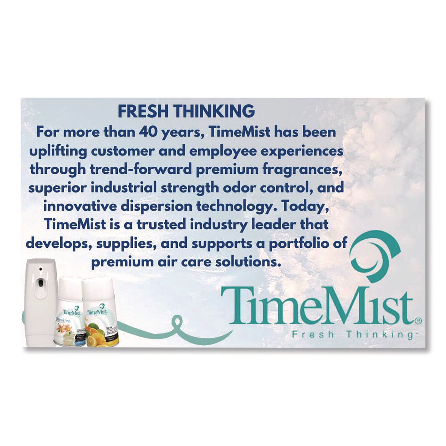 Premium Metered Air Freshener Refill, Spring Flowers, 7.1 oz Aerosol Spray, 12/Carton