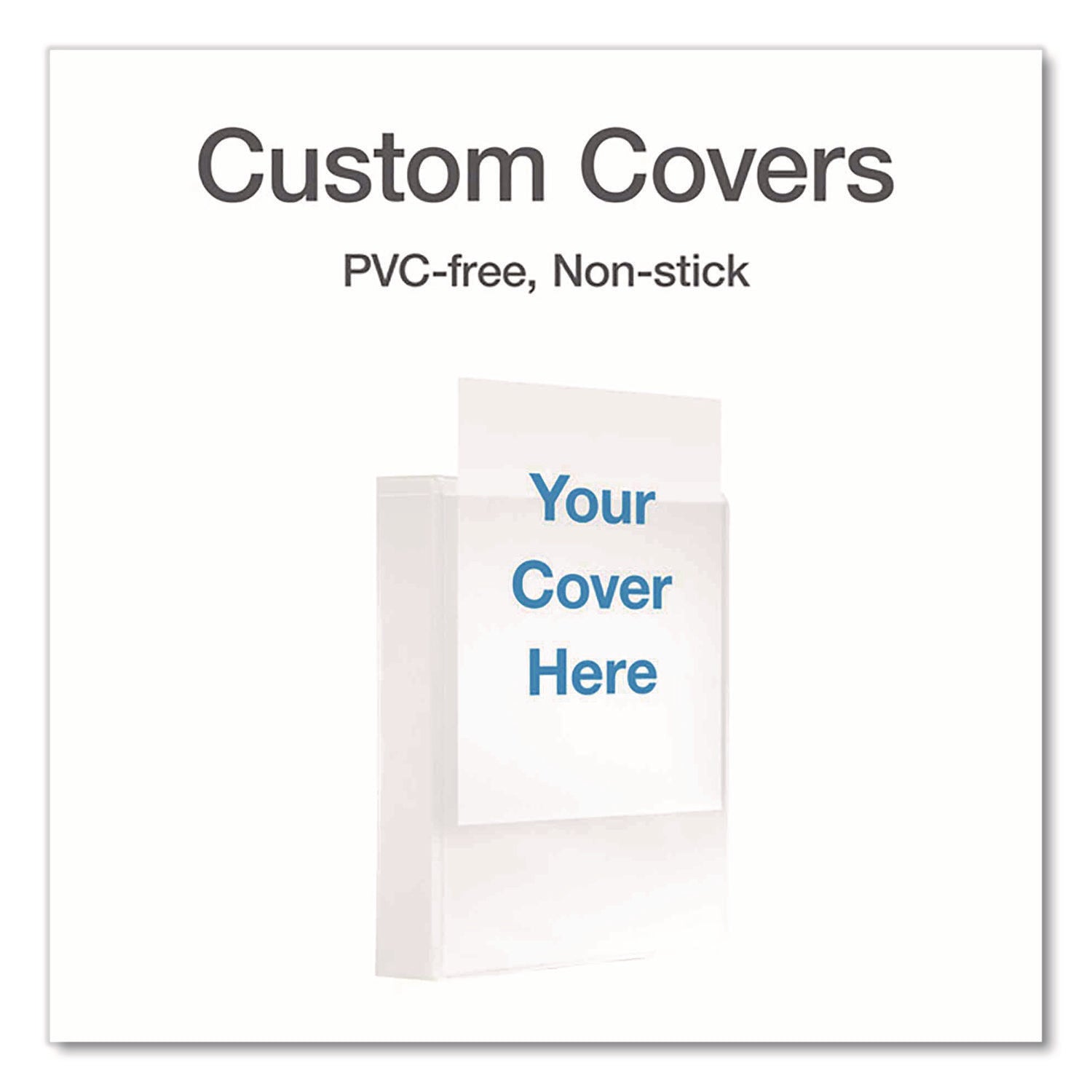 XtraLife ClearVue Non-Stick Slant-D Ring Binder, 3 Rings, 1.5" Capacity, 11 x 8.5, White