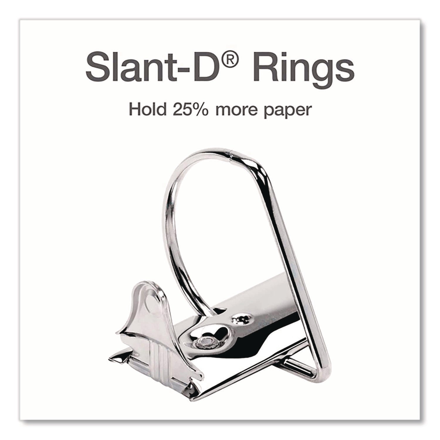 Cardinal Xtralife ClearVue Locking Slant-D 3" Binder, Letter Size, 725 Sheet Capacity, 3 D-Rings, 2 Inside Pockets, Polyolefin, White, Non-stick, PVC-free, Clear Overlay, Cold & Crack Resistant, 1 Each
