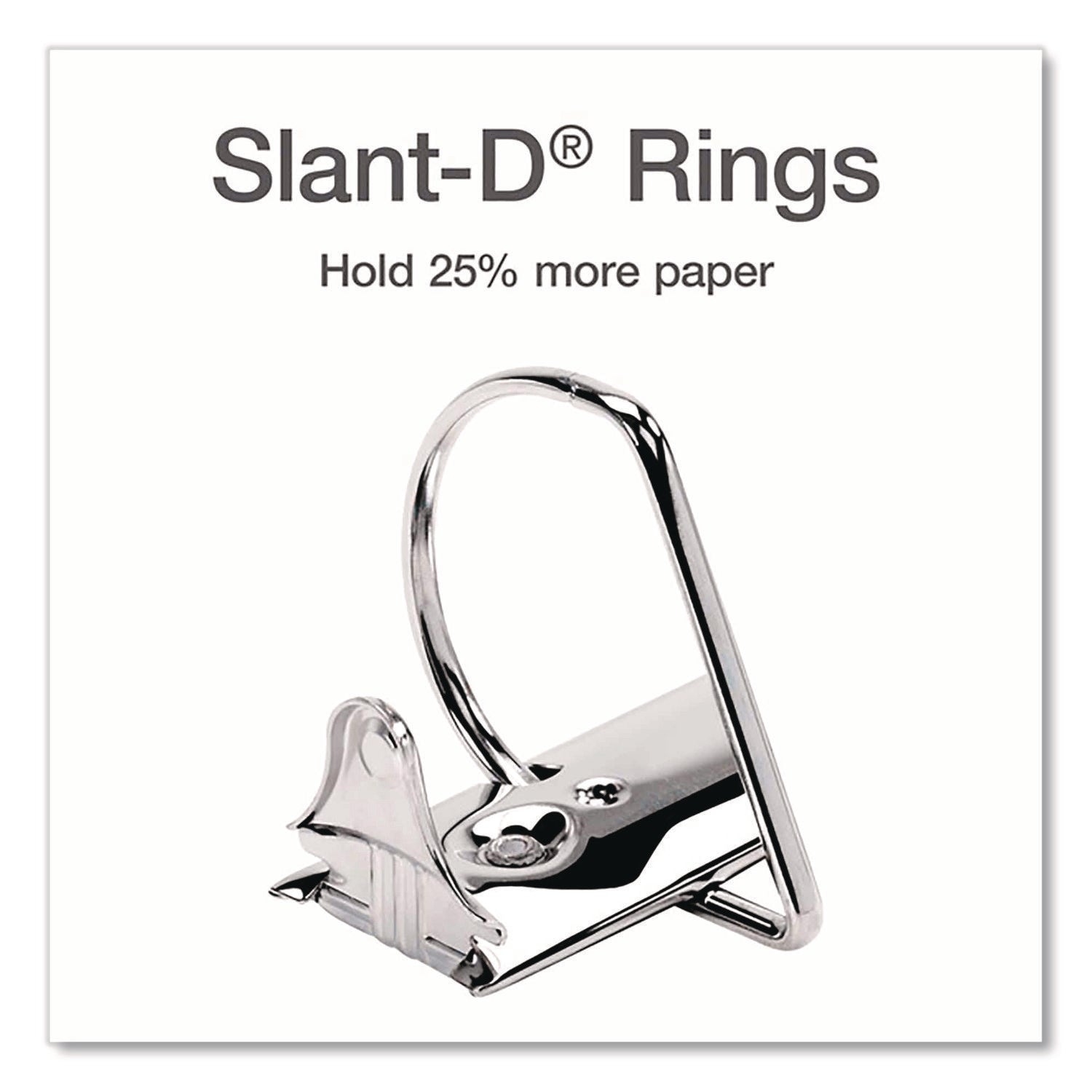 Cardinal Xtralife ClearVue Locking Slant-D Binder, 5" Capacity, Letter Size, 3 D-Rings, 2 Inside Pockets, White, Polyolefin, Non-stick, PVC-free, Clear Overlay, Cold & Crack Resistant, 1 Each