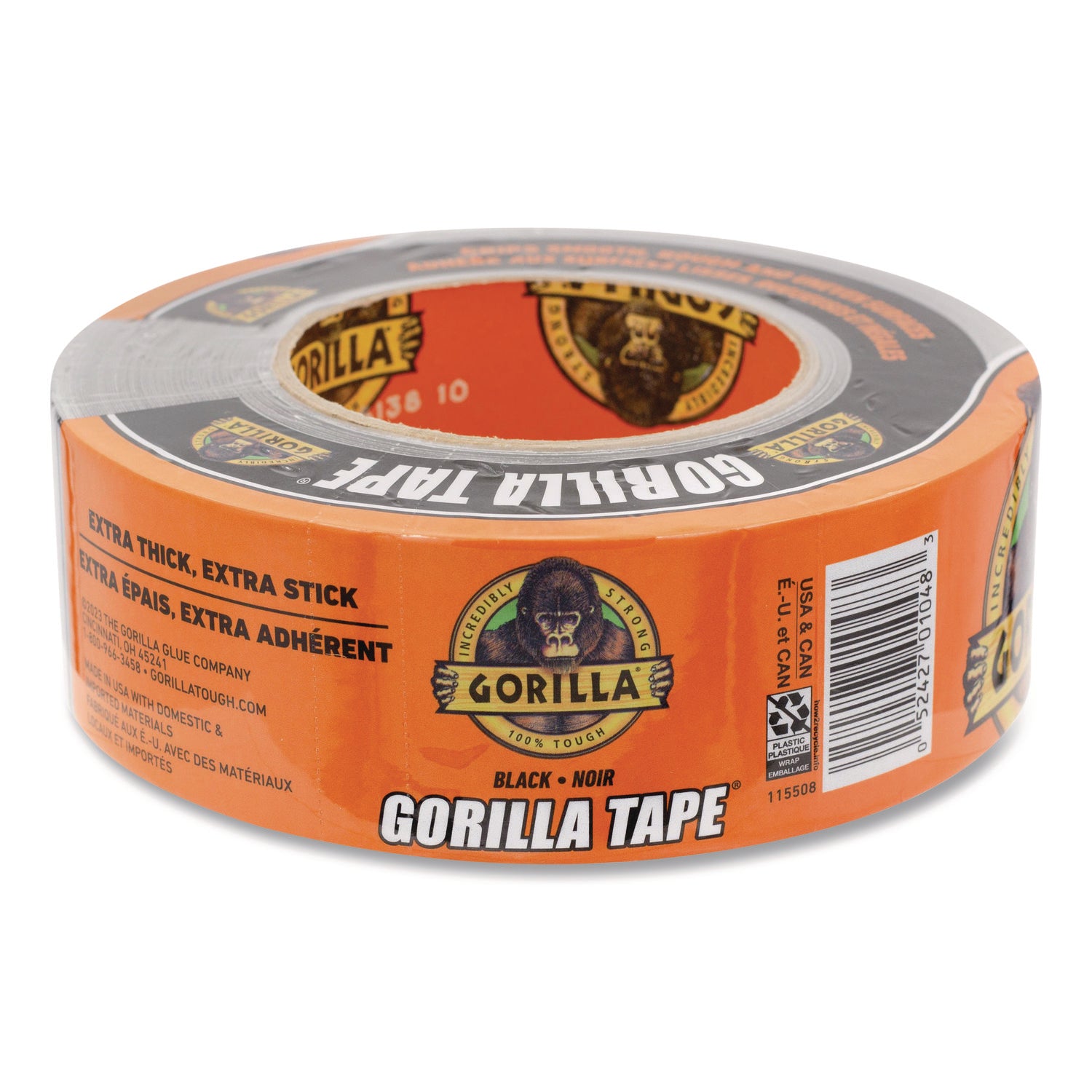 105629 Gorilla 1.88 In. x 30 Yd. Heavy-Duty Duct Tape, Black
