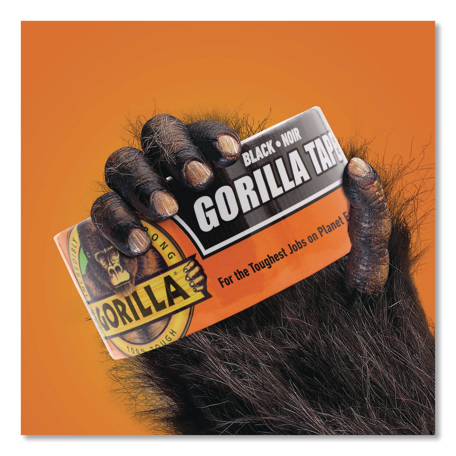 Gorilla Tape - 10 yd Length x 1.88" Width - Black - 1 Each