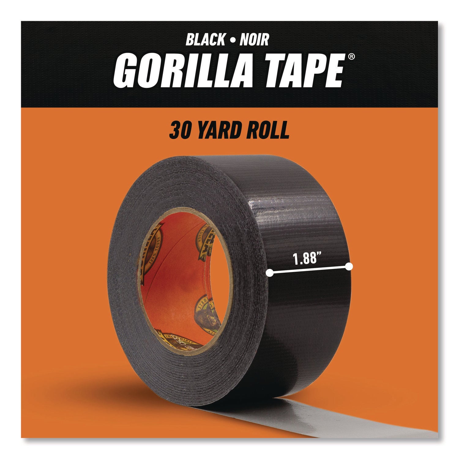 105629 Gorilla 1.88 In. x 30 Yd. Heavy-Duty Duct Tape, Black