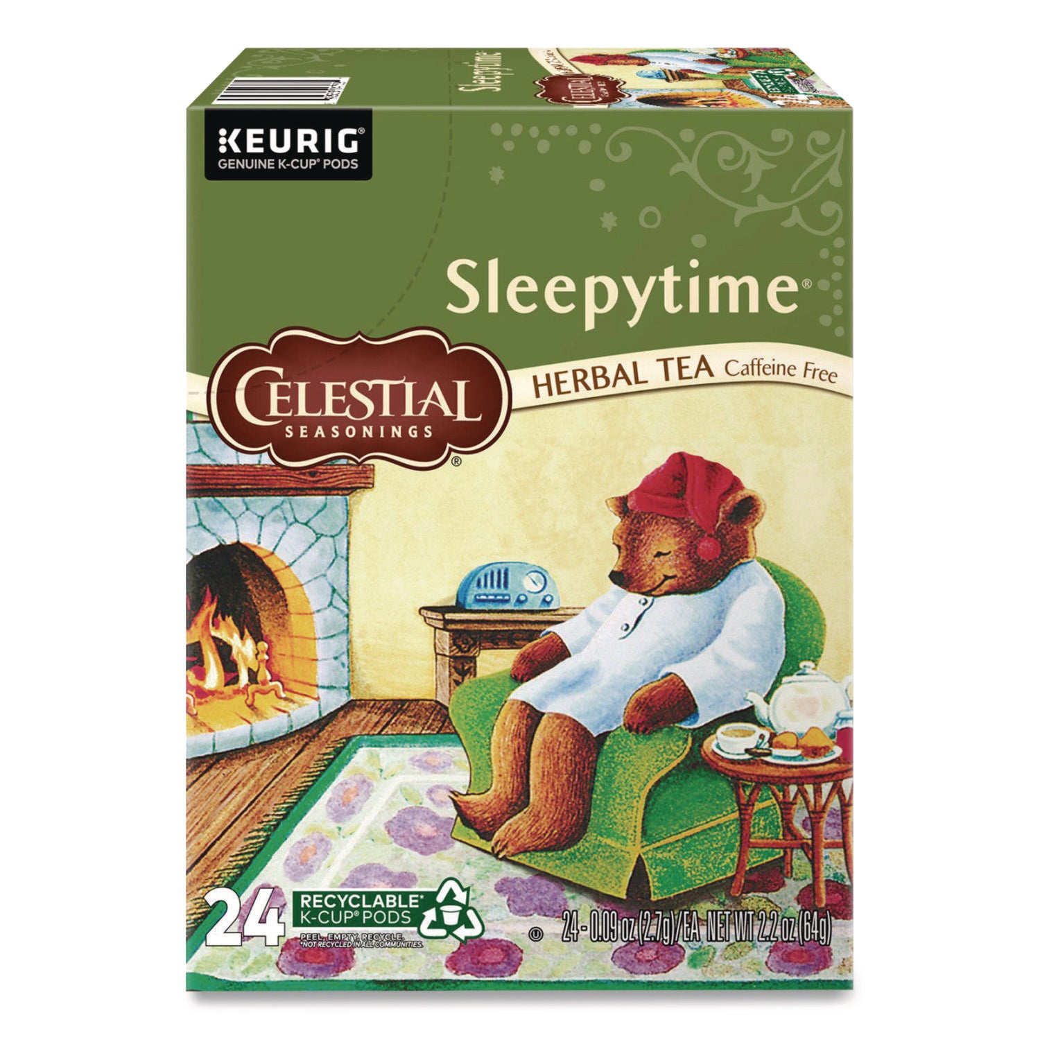 Compatible with Keurig Brewer - Herbal Tea - 24 K-Cup - Caffeine-free - Kosher - 24 / Box