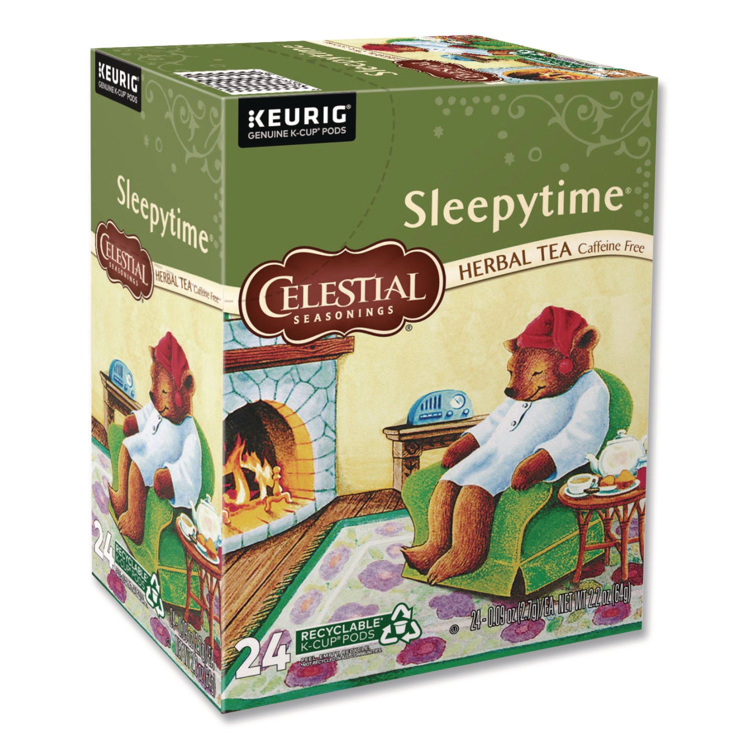 Compatible with Keurig Brewer - Herbal Tea - 24 K-Cup - Caffeine-free - Kosher - 24 / Box