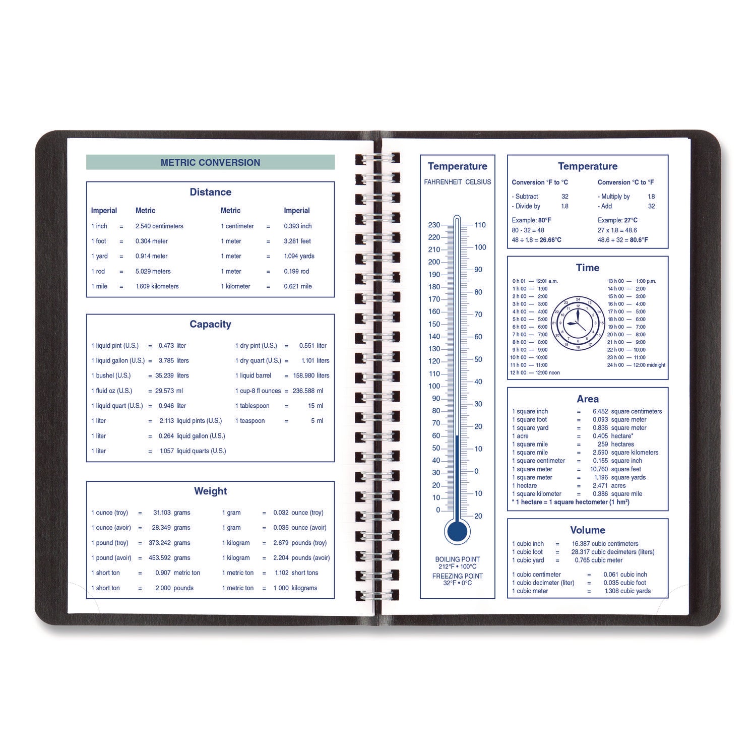 Plan and Link Weekly Planner, 8" x 5", Black Cover, 12-Month (Jan to Dec): 2025