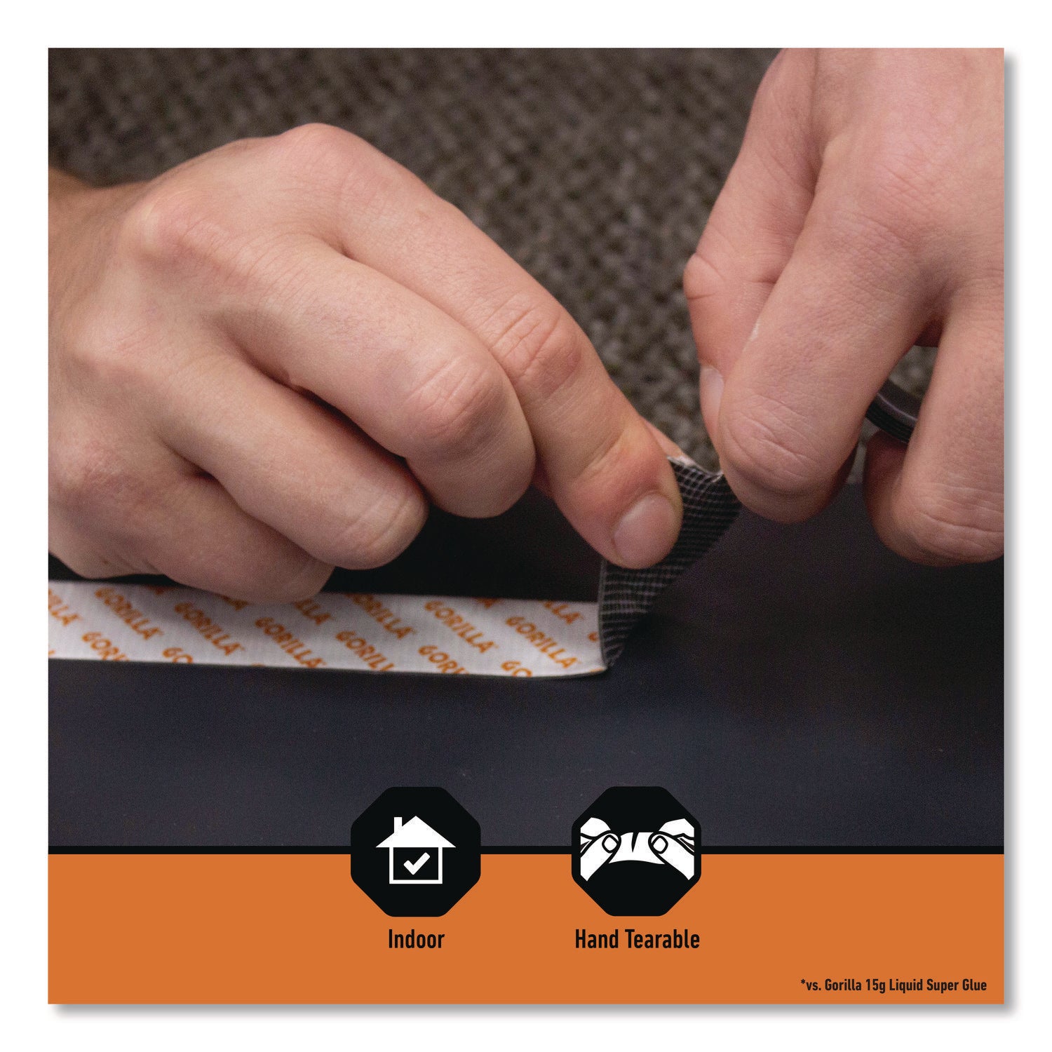 5 ft Length x 1" Width - Black - For Mounting, Multi Surface, Indoor - 1 Each
