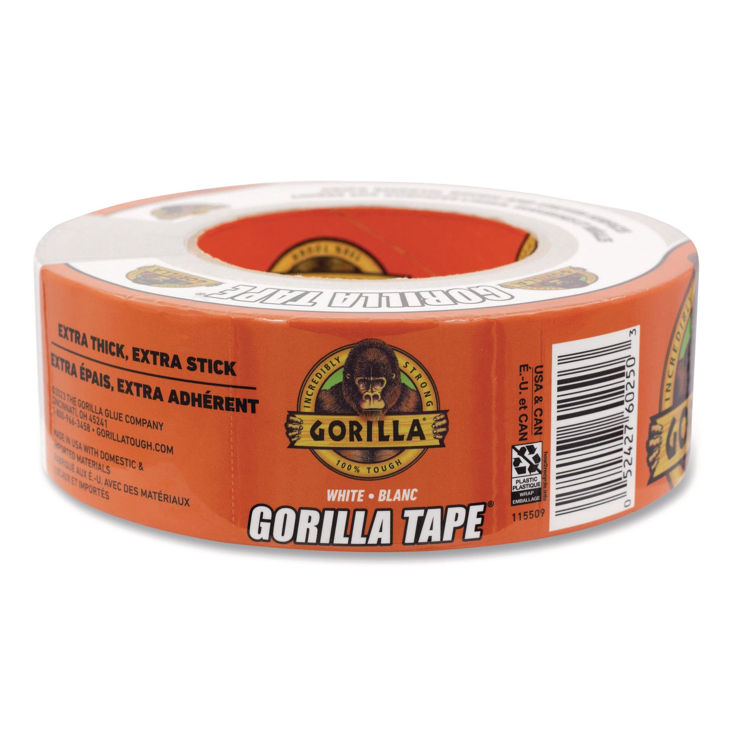 6025001 Gorilla 1.88 In. x 30 Yd. Heavy-Duty Duct Tape, White