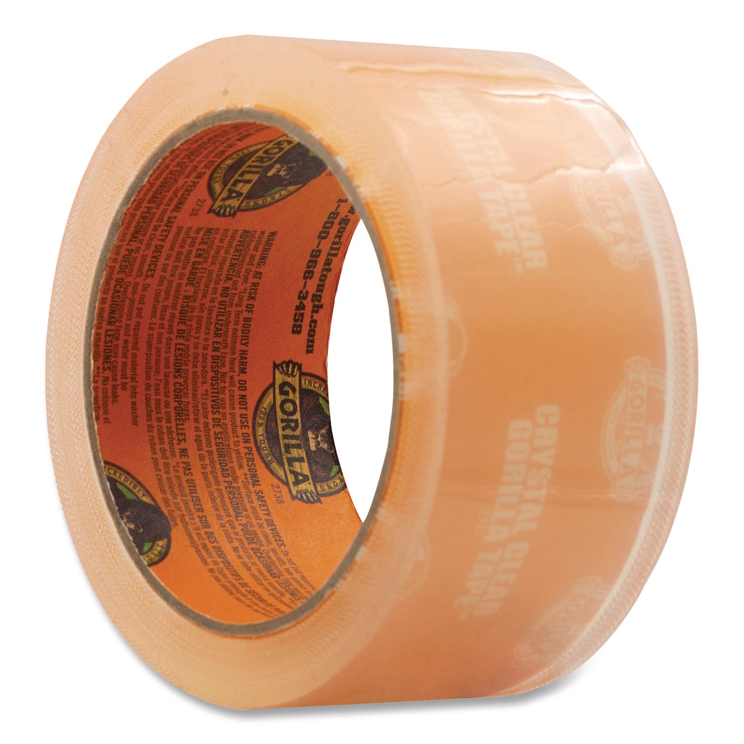6060002 Gorilla 1.88 In. x 18 Yd. Crystal Clear Duct Tape, Clear
