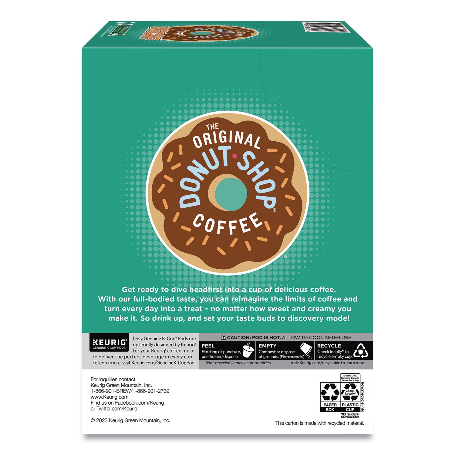 Compatible with Keurig Brewer - Medium - K-Cup - Decaffeinated - 24 / Box